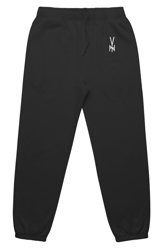 EMB. WHT. BAGGY SWEATS