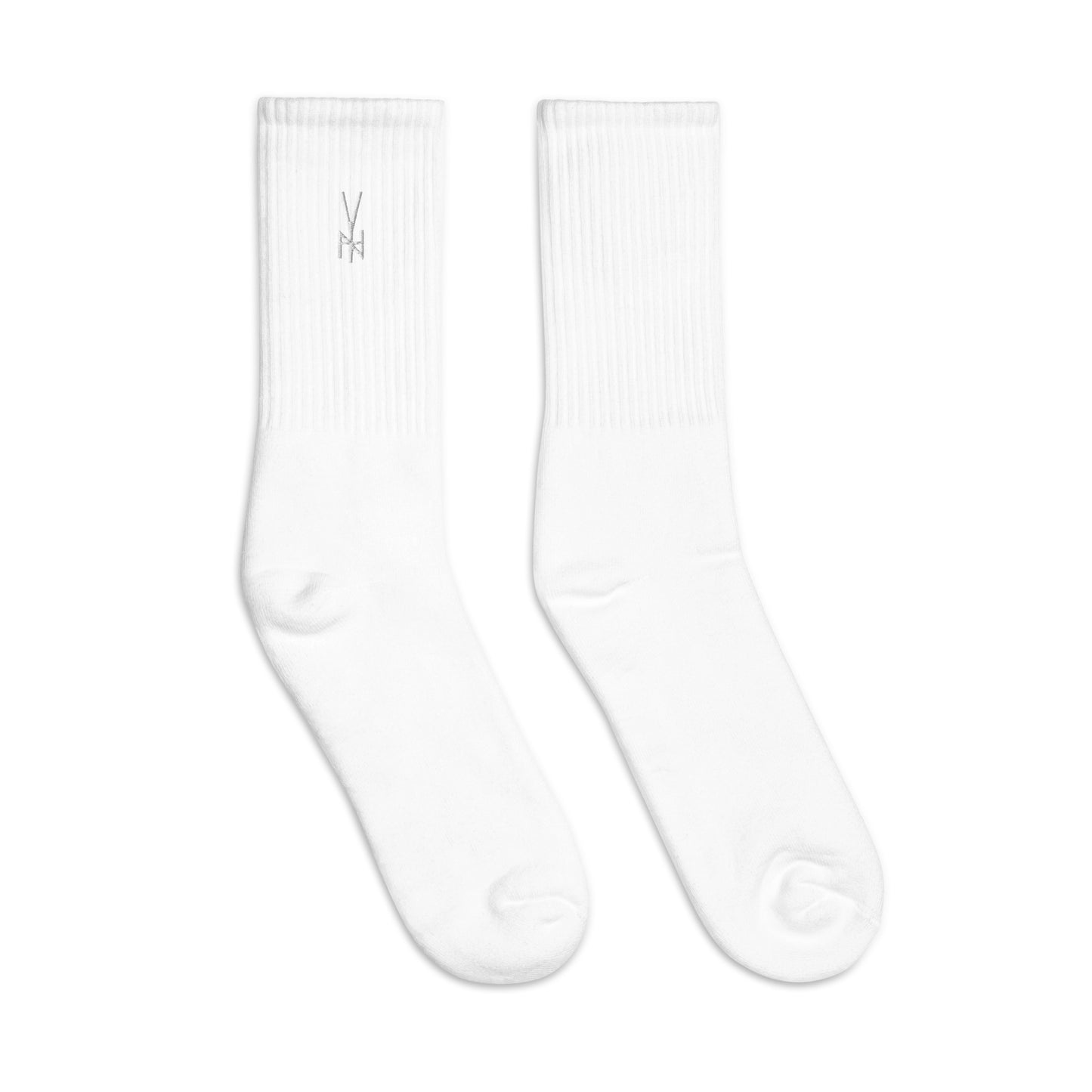 EMB. WHT. LOGO SOCKS
