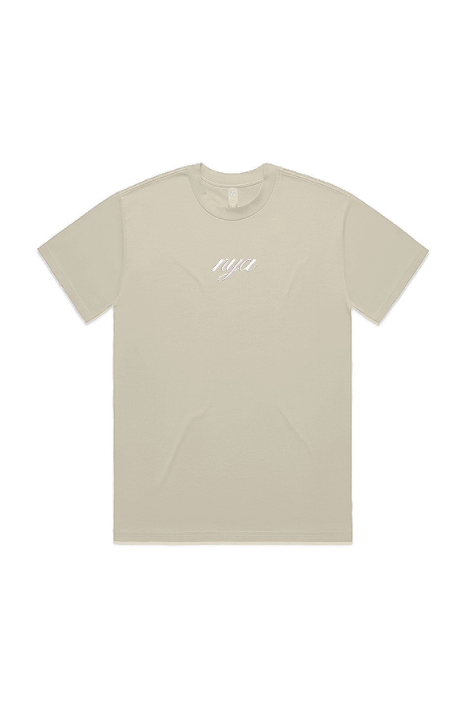 EMB. WHT.  ELEGANCE HEAVY TEE