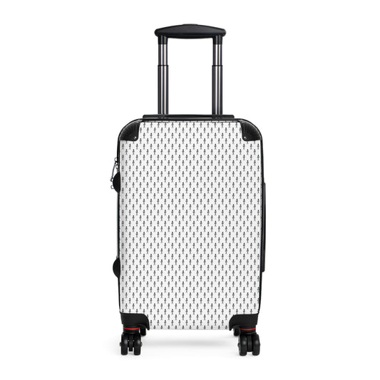 WHT.  NYAman MONOGRAM SUITCASE