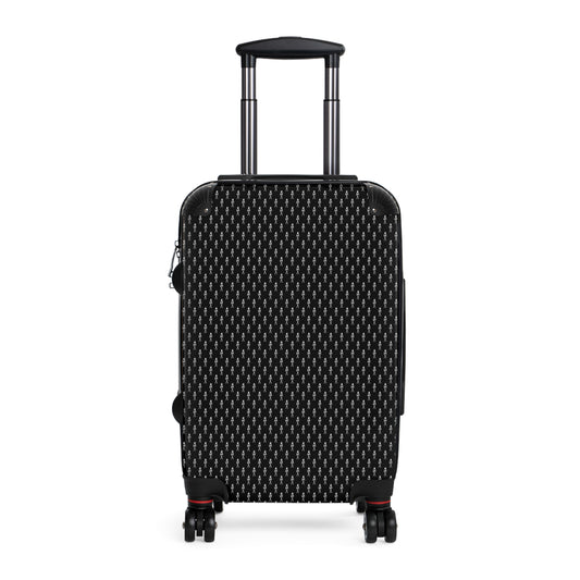 BLK.  NYAman MONOGRAM SUITCASE