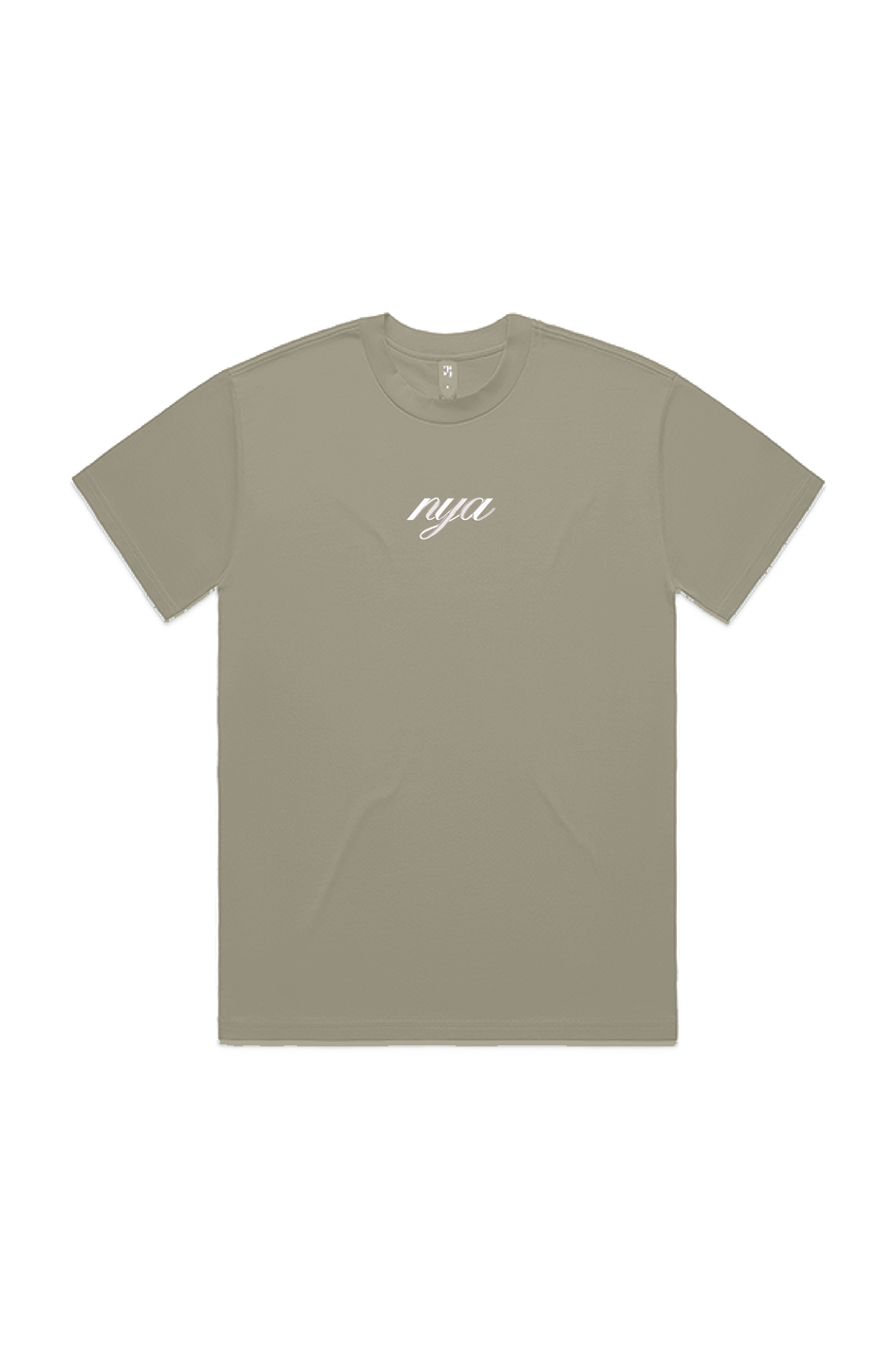 EMB. WHT.  ELEGANCE HEAVY TEE