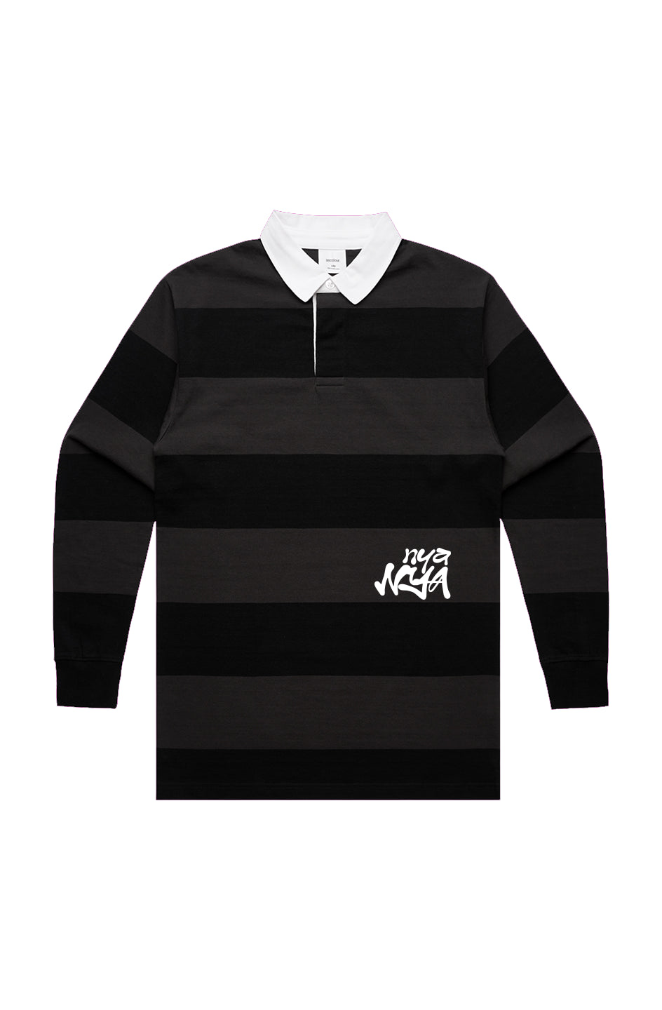 Black/Coal Rugby Stripe Jersey