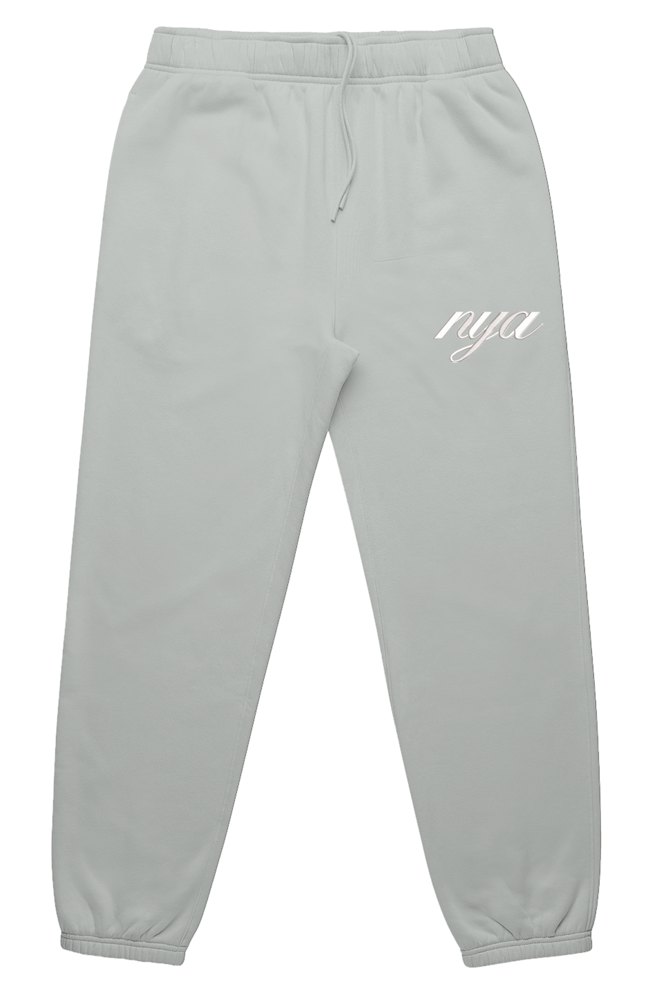 EMB. WHT.  ELEGANCE BAGGY SWEATS