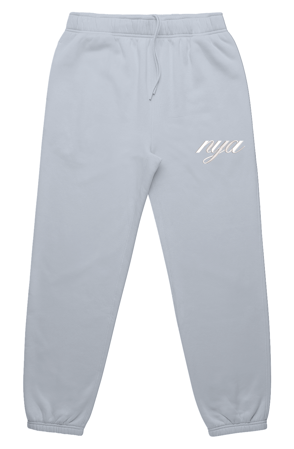 EMB. WHT.  ELEGANCE BAGGY SWEATS