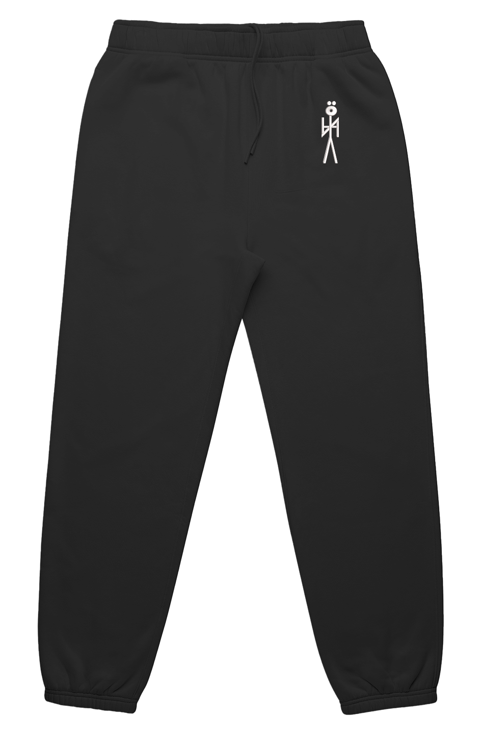 EMB. WHT.  NYAman BAGGY SWEATS