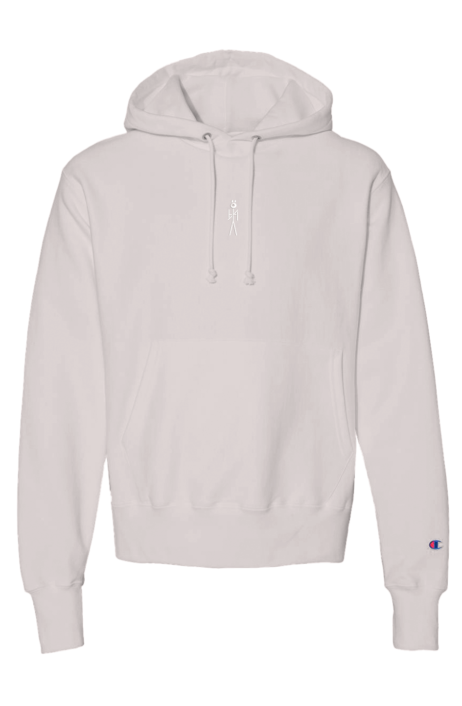 EMB. WHT.  NYAman NYA x CHAMPION HOODIE
