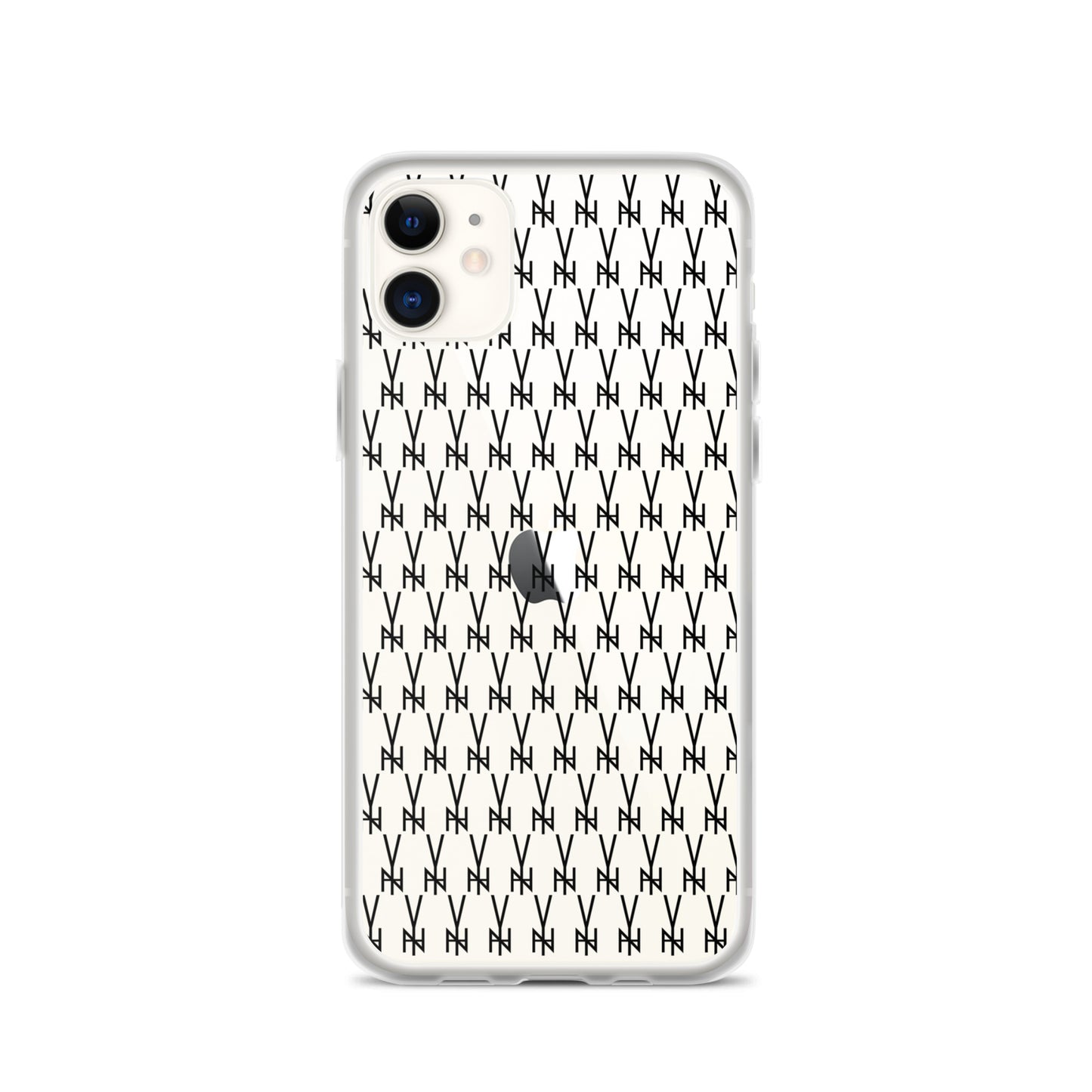 BLK. CLEAR  MONOGRAM IPHONE CASE