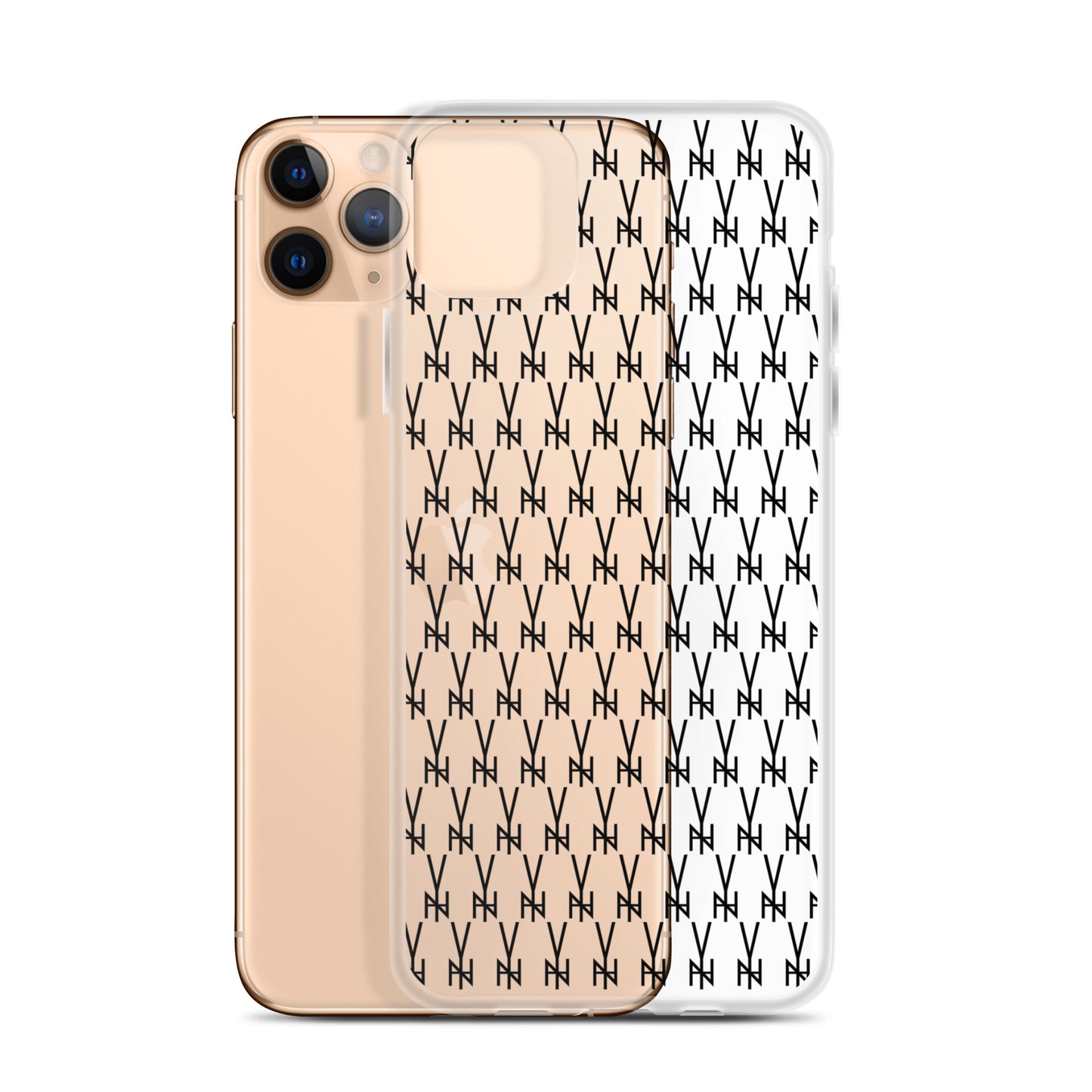 BLK. CLEAR  MONOGRAM IPHONE CASE