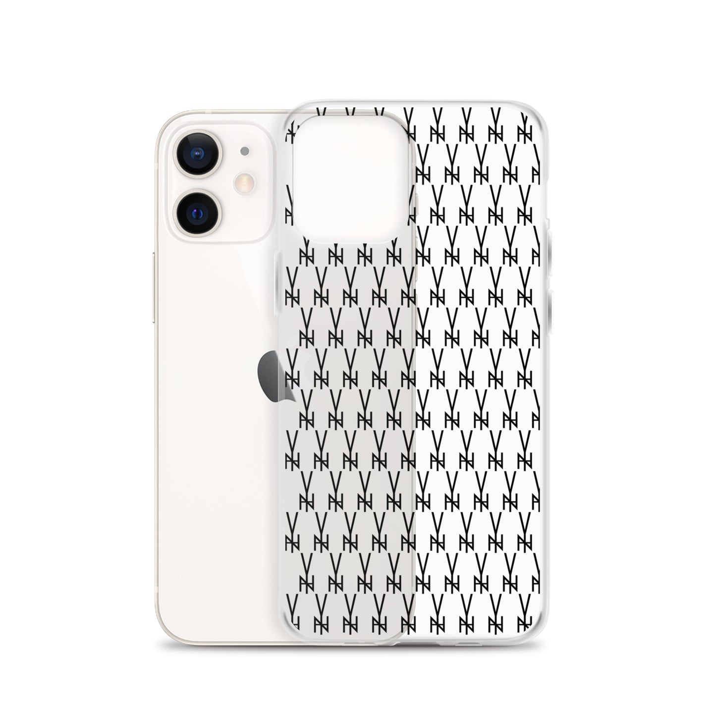 BLK. CLEAR  MONOGRAM IPHONE CASE