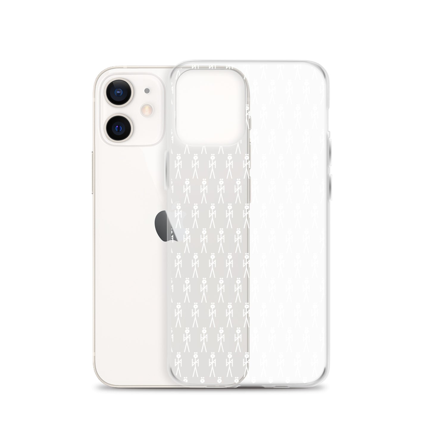 WHT. CLEAR MONOGRAM  NYAman IPHONE CASE
