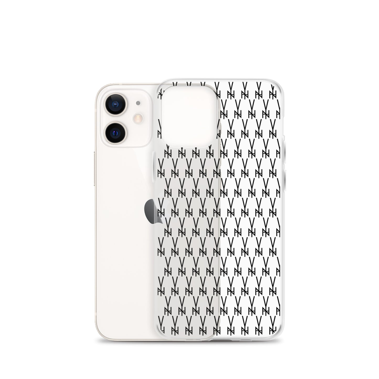 BLK. CLEAR  MONOGRAM IPHONE CASE