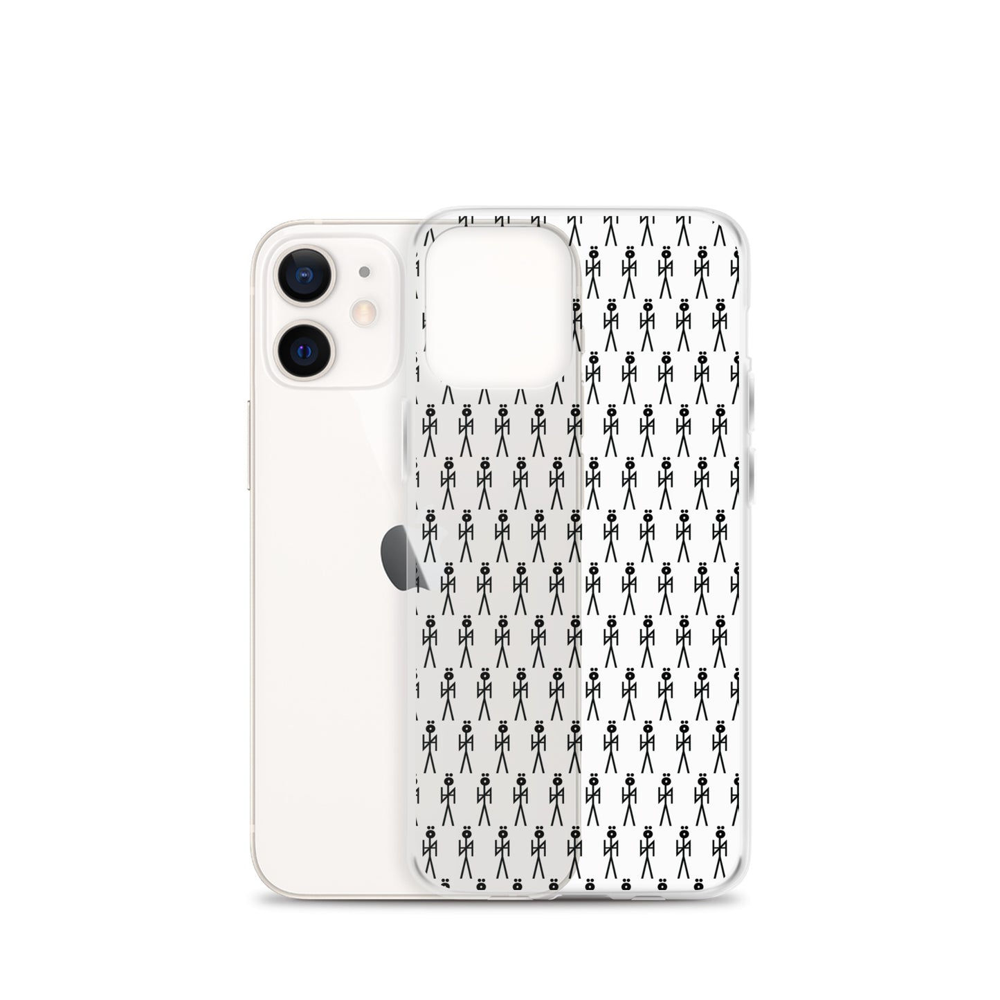 BLK. CLEAR MONOGRAM  NYAman IPHONE CASE