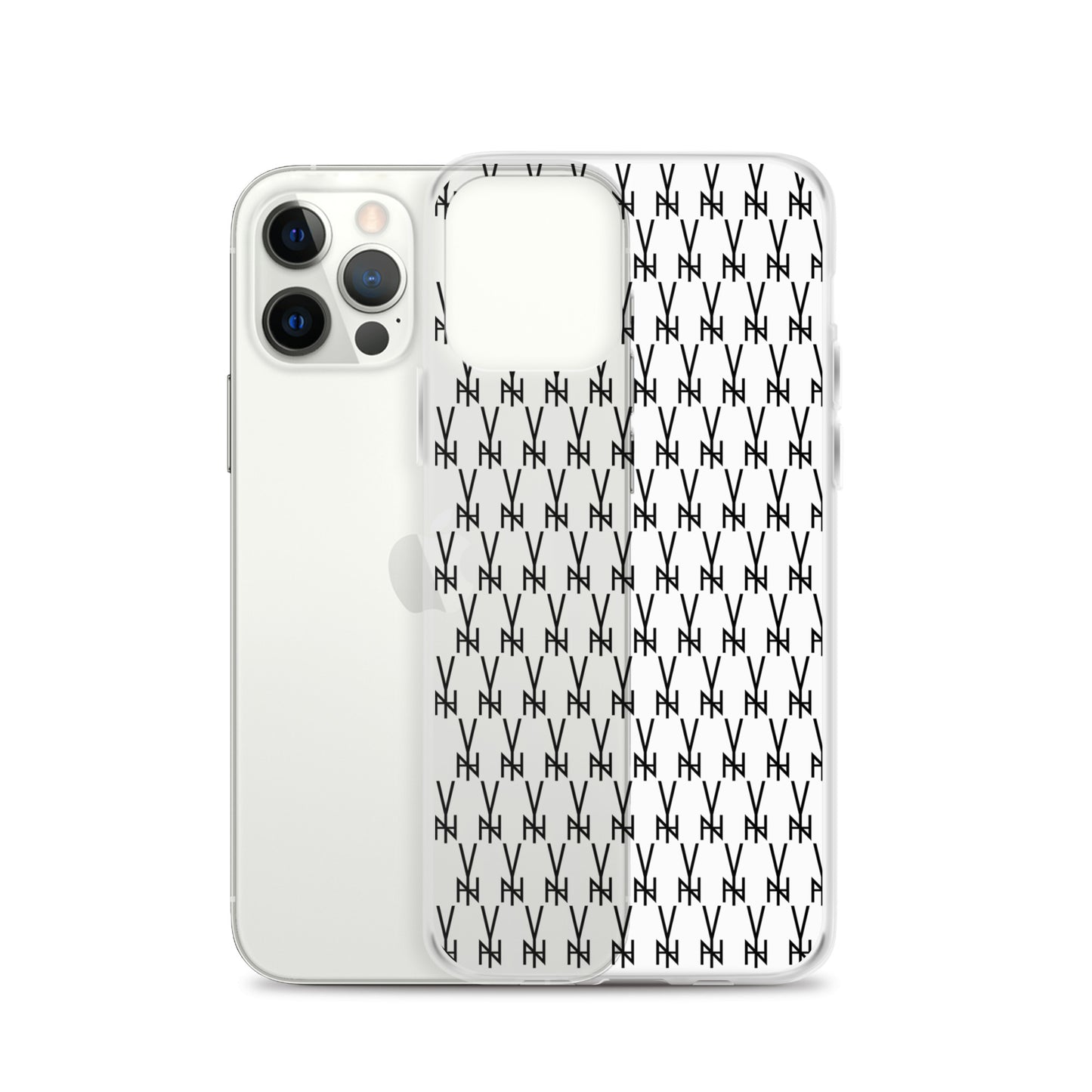 BLK. CLEAR  MONOGRAM IPHONE CASE