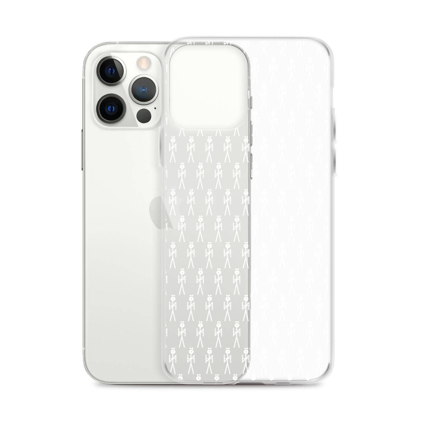 WHT. CLEAR MONOGRAM  NYAman IPHONE CASE