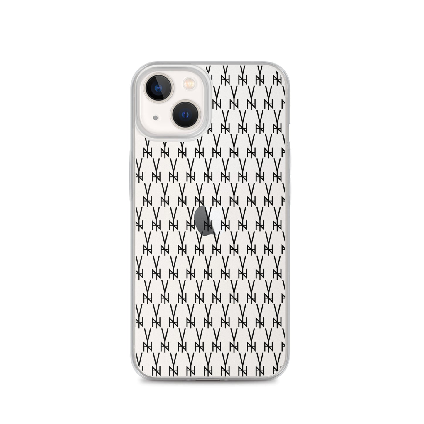 BLK. CLEAR  MONOGRAM IPHONE CASE