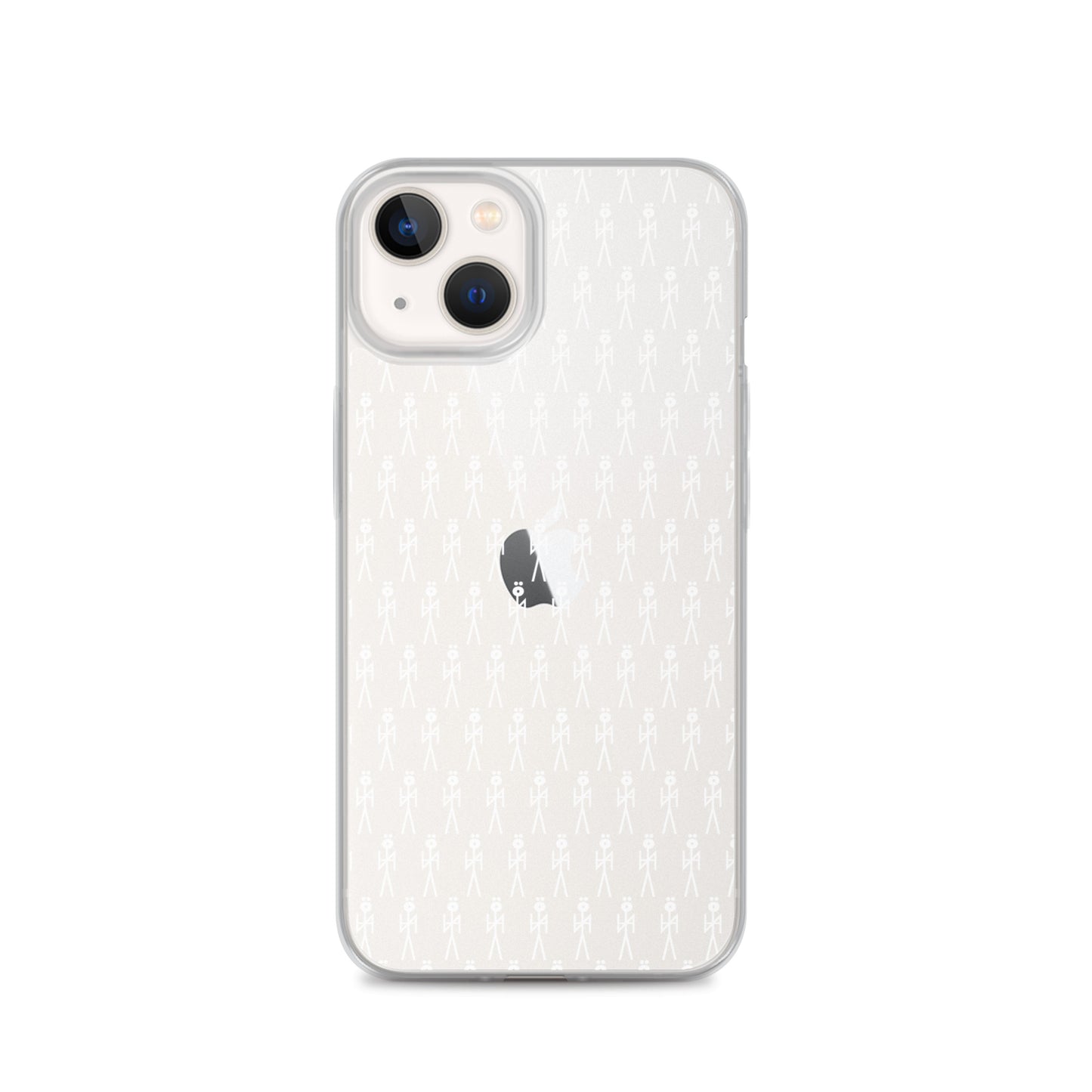 WHT. CLEAR MONOGRAM  NYAman IPHONE CASE