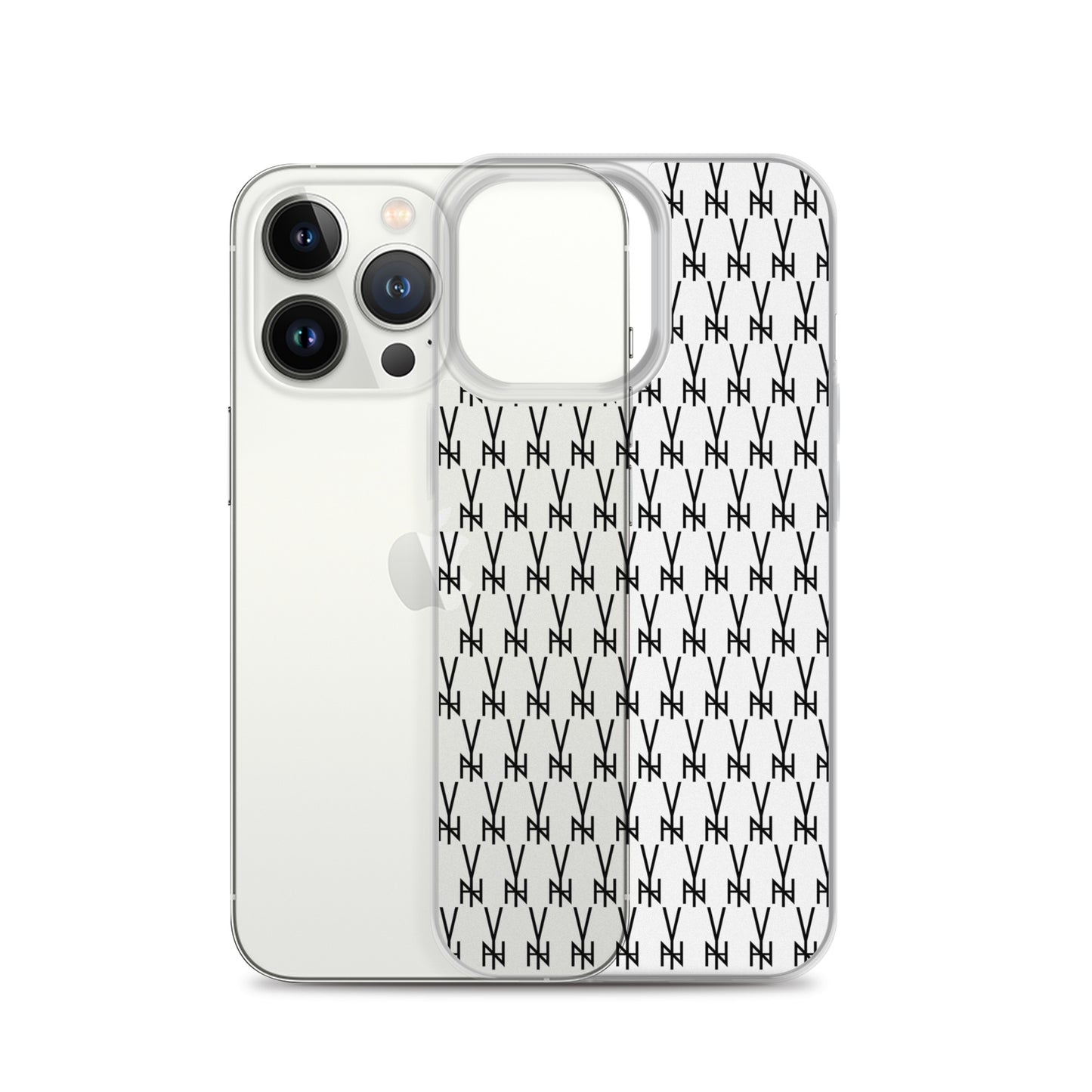 BLK. CLEAR  MONOGRAM IPHONE CASE