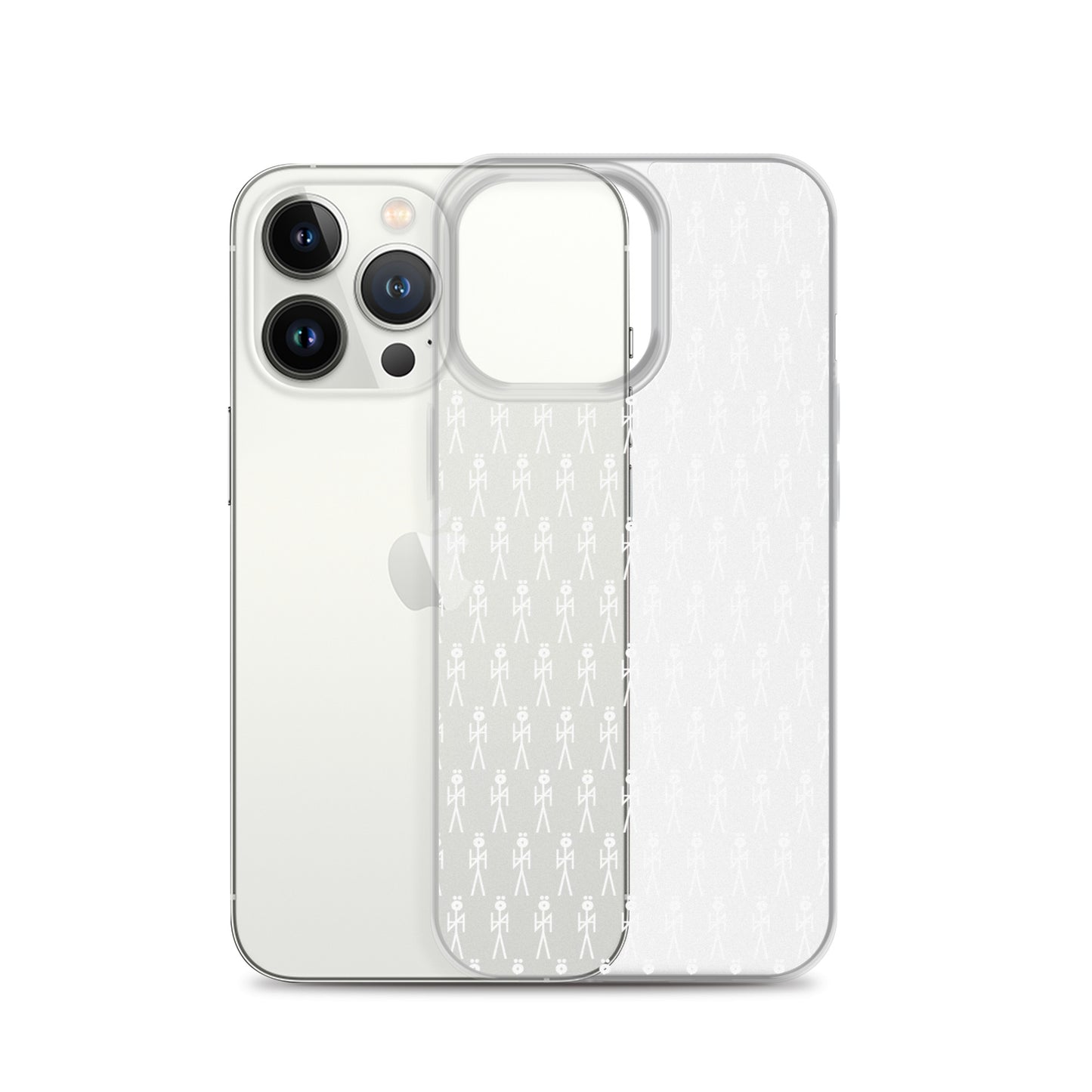 WHT. CLEAR MONOGRAM  NYAman IPHONE CASE