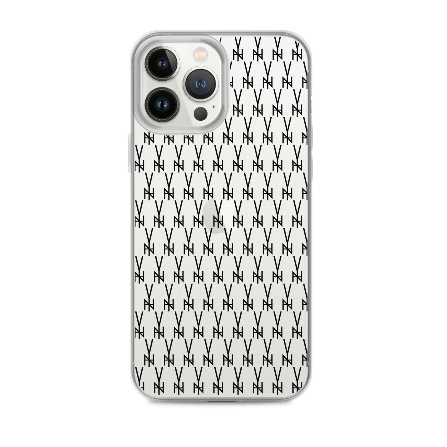 BLK. CLEAR  MONOGRAM IPHONE CASE