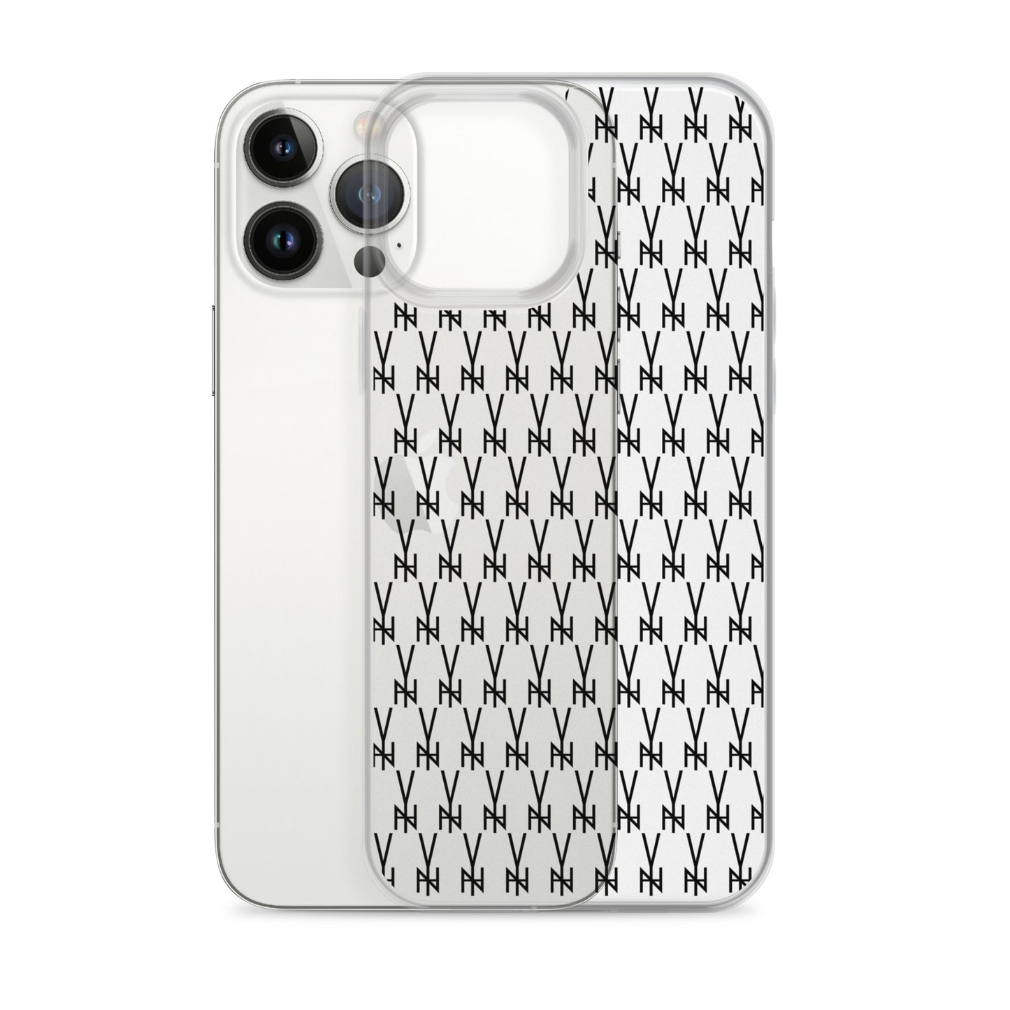 BLK. CLEAR  MONOGRAM IPHONE CASE