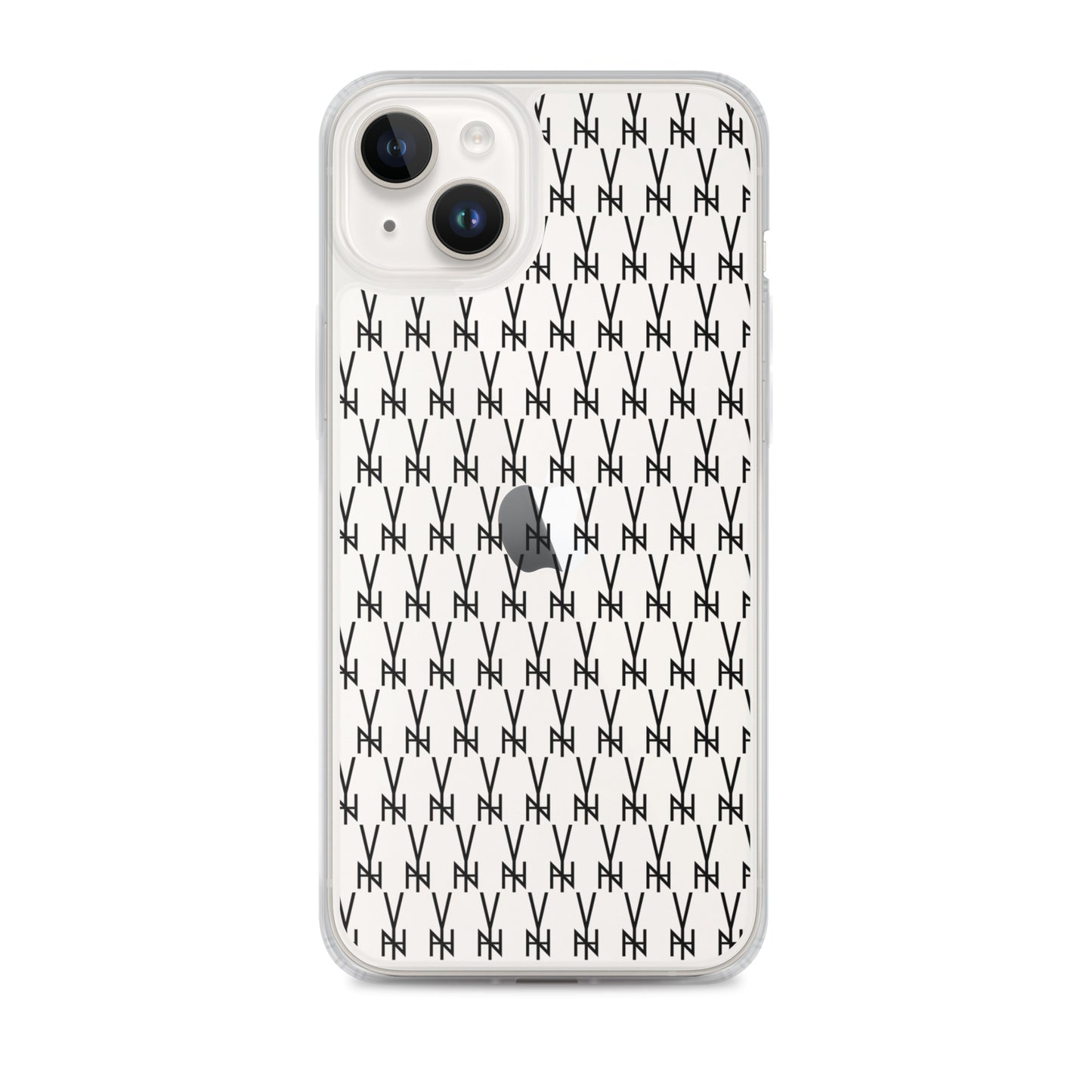 BLK. CLEAR  MONOGRAM IPHONE CASE