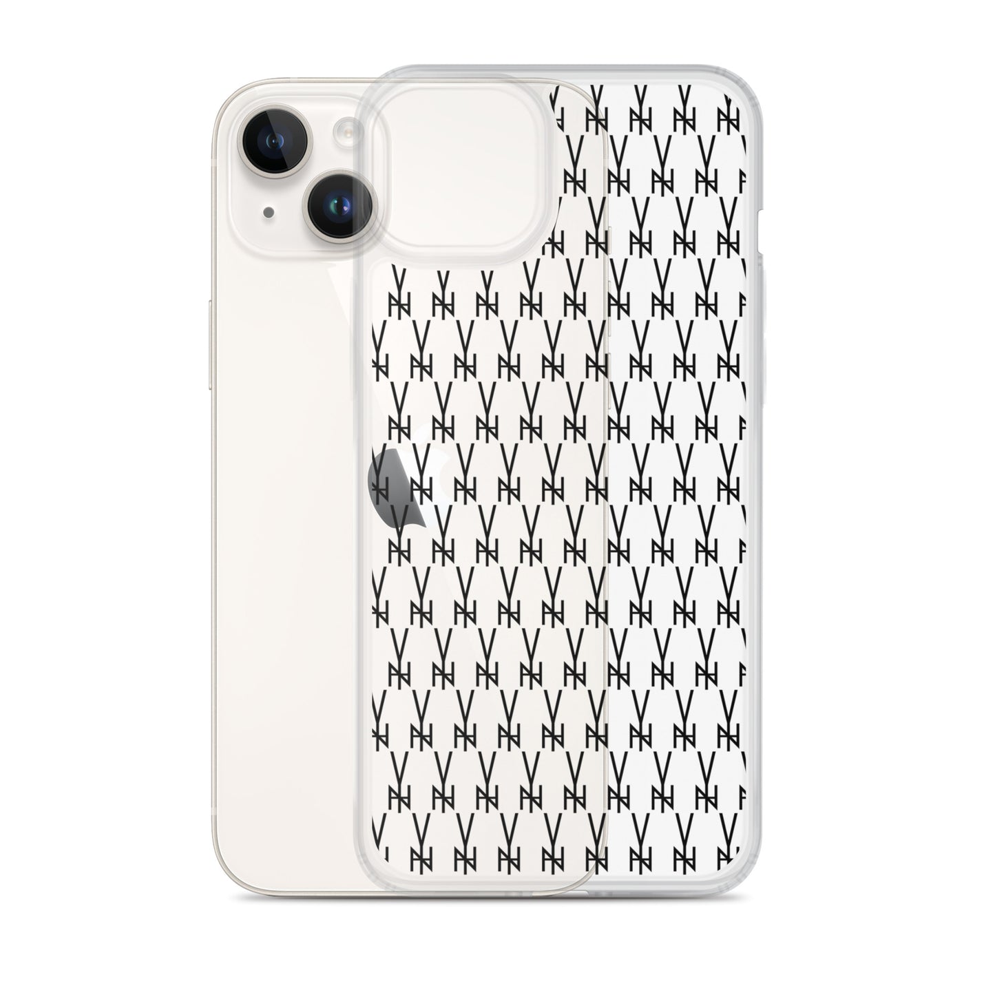 BLK. CLEAR  MONOGRAM IPHONE CASE
