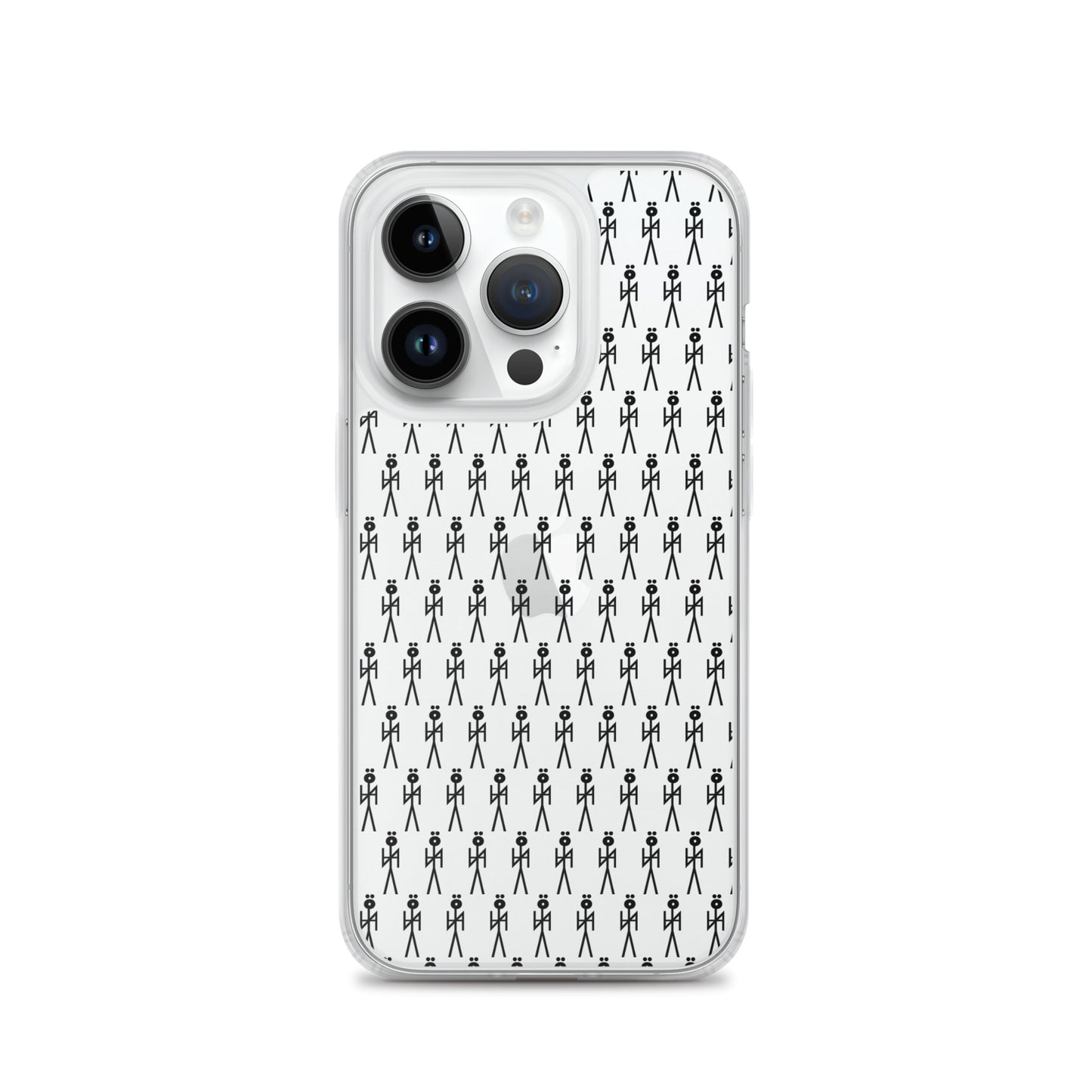 BLK. CLEAR MONOGRAM  NYAman IPHONE CASE