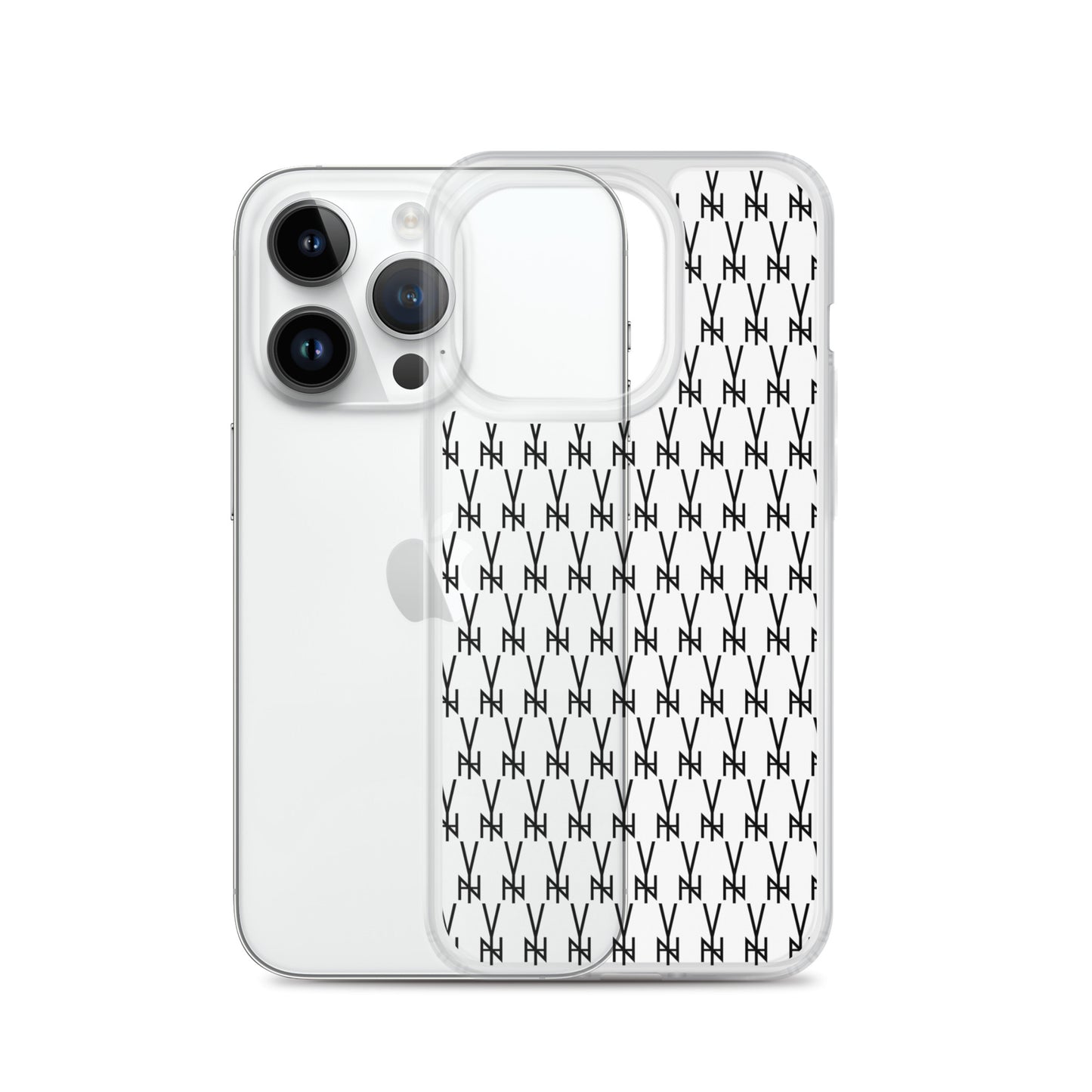 BLK. CLEAR  MONOGRAM IPHONE CASE