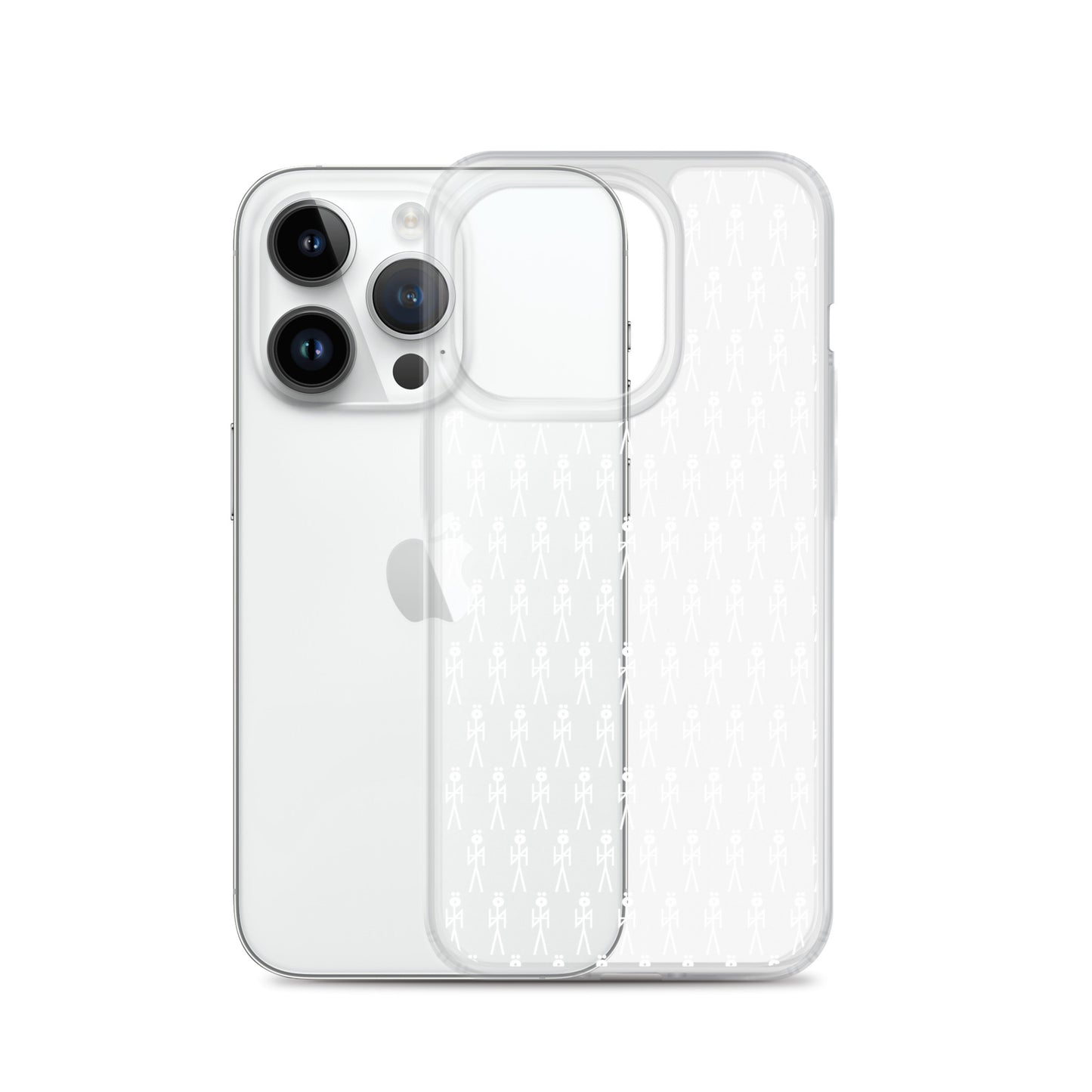 WHT. CLEAR MONOGRAM  NYAman IPHONE CASE