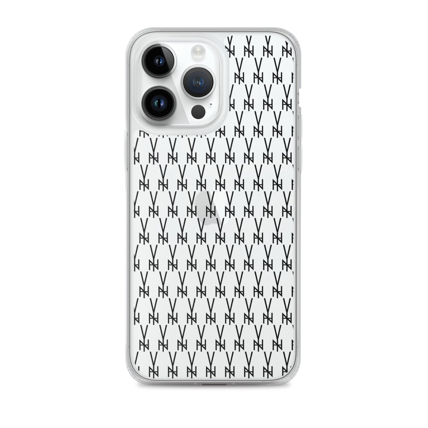 BLK. CLEAR  MONOGRAM IPHONE CASE
