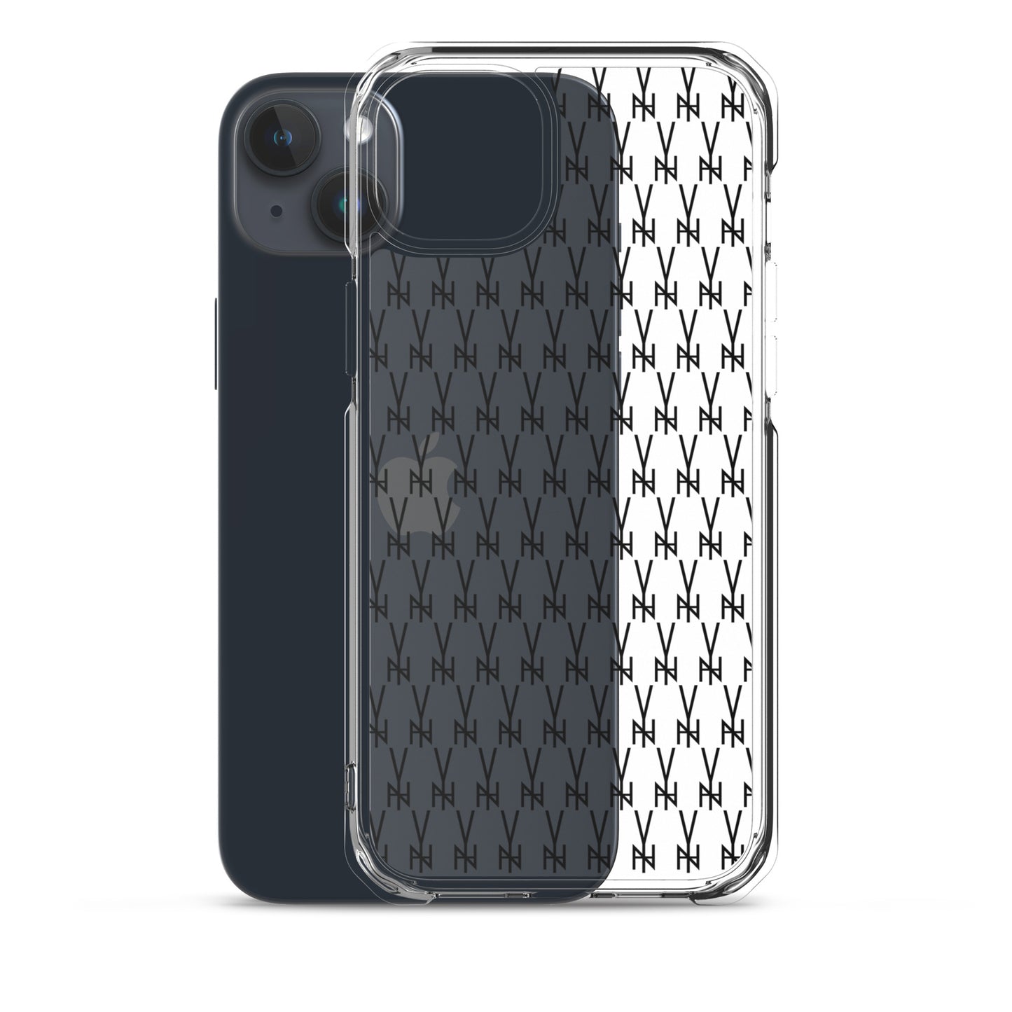 BLK. CLEAR  MONOGRAM IPHONE CASE