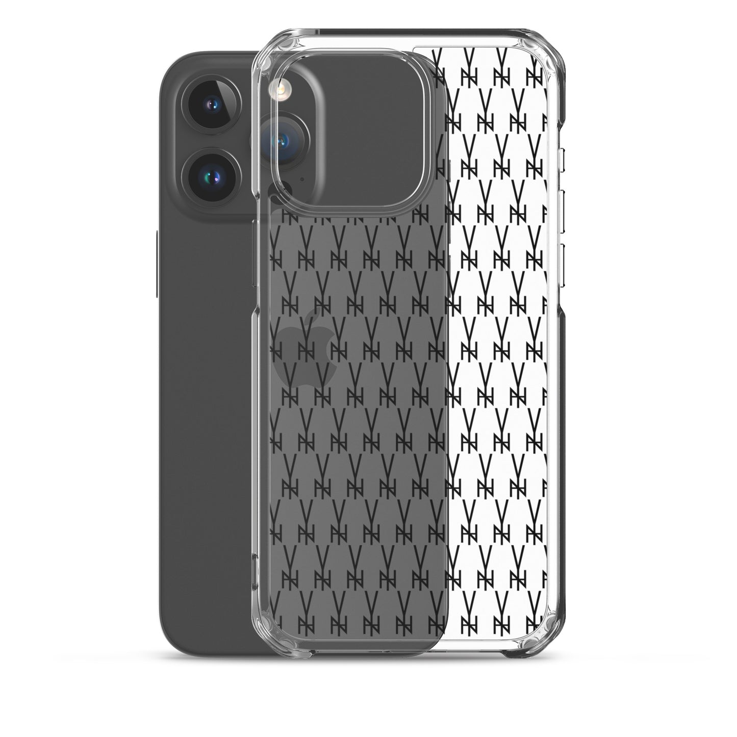 BLK. CLEAR  MONOGRAM IPHONE CASE