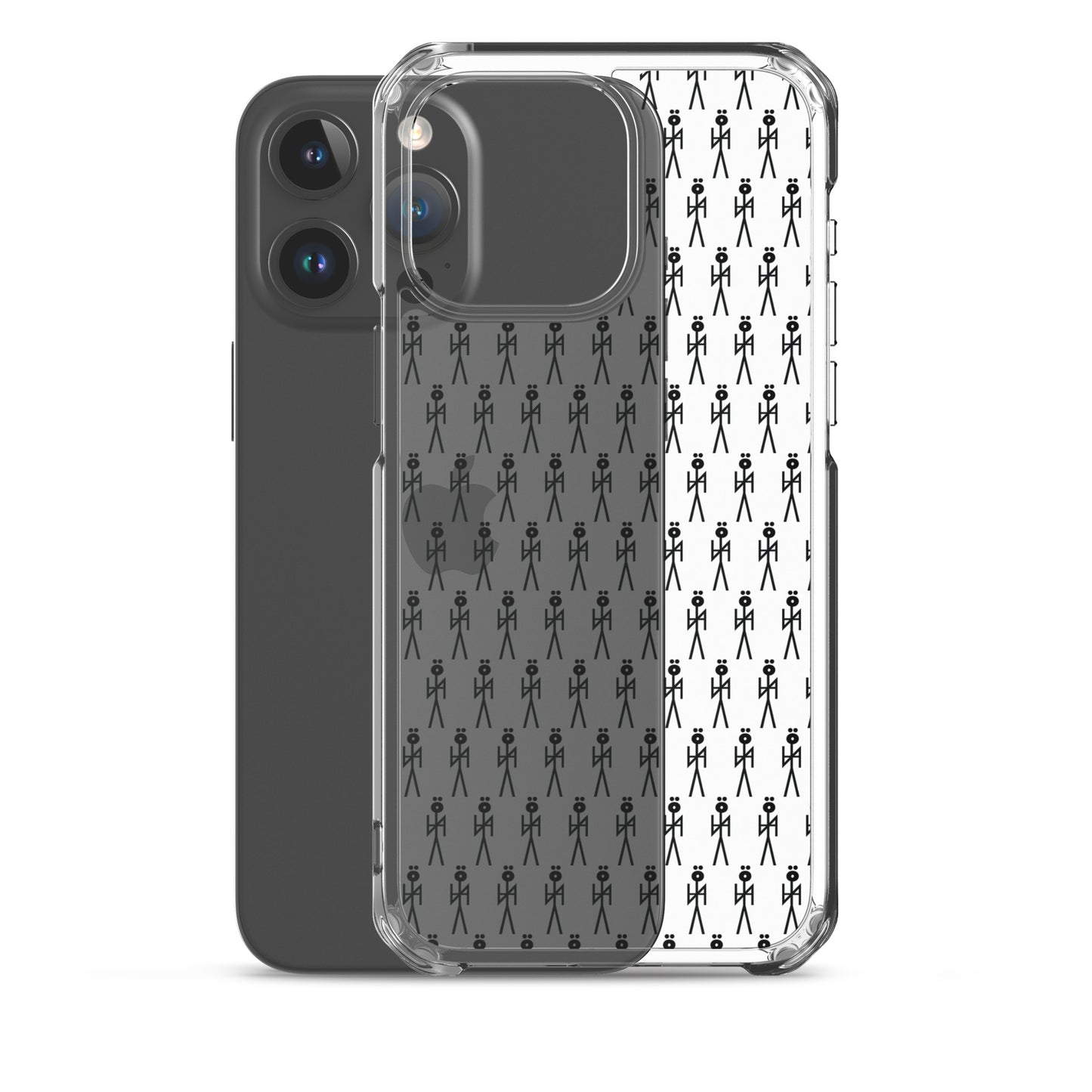 BLK. CLEAR MONOGRAM  NYAman IPHONE CASE