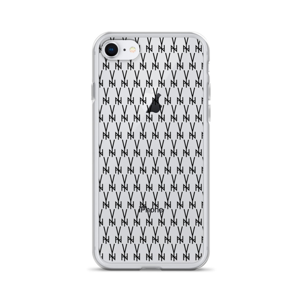 BLK. CLEAR  MONOGRAM IPHONE CASE