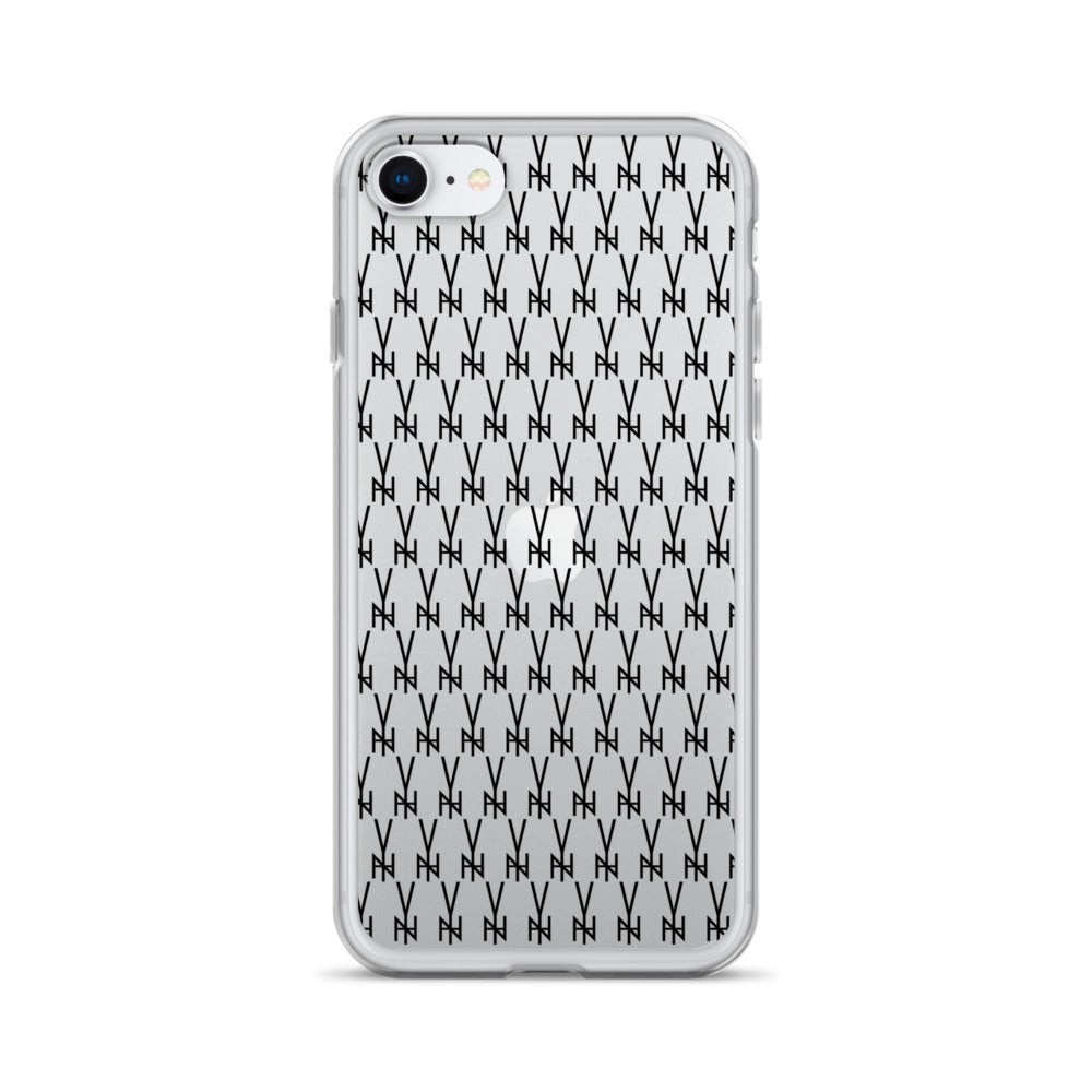 BLK. CLEAR  MONOGRAM IPHONE CASE