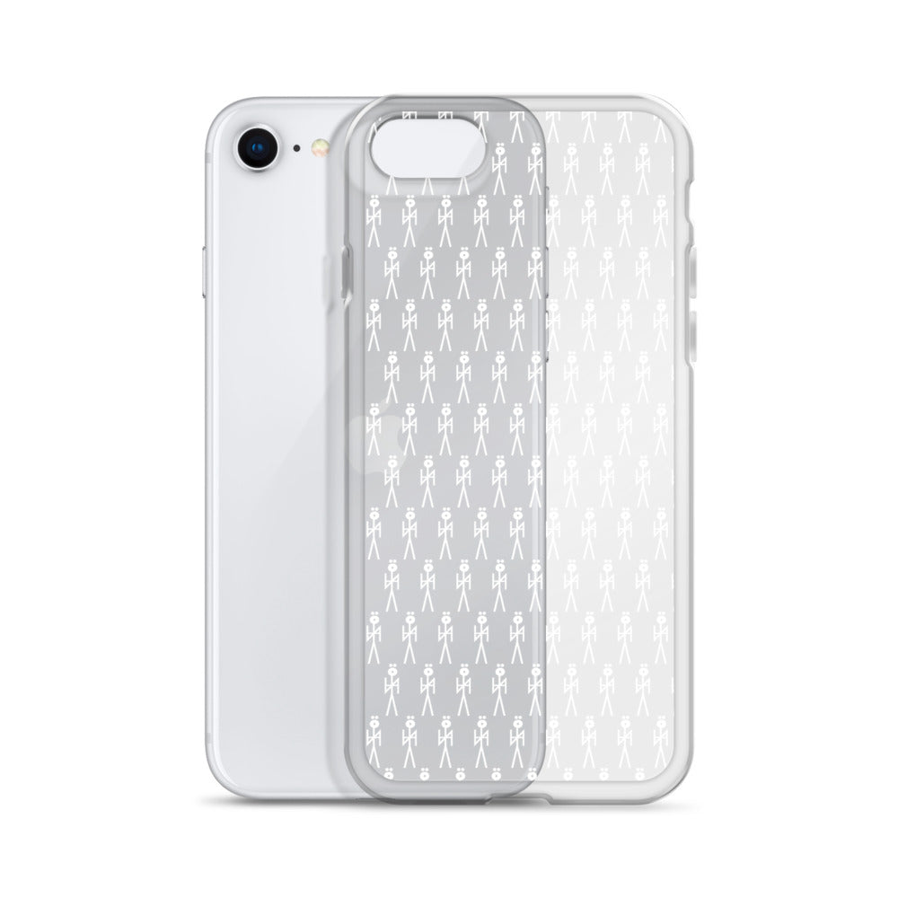 WHT. CLEAR MONOGRAM  NYAman IPHONE CASE