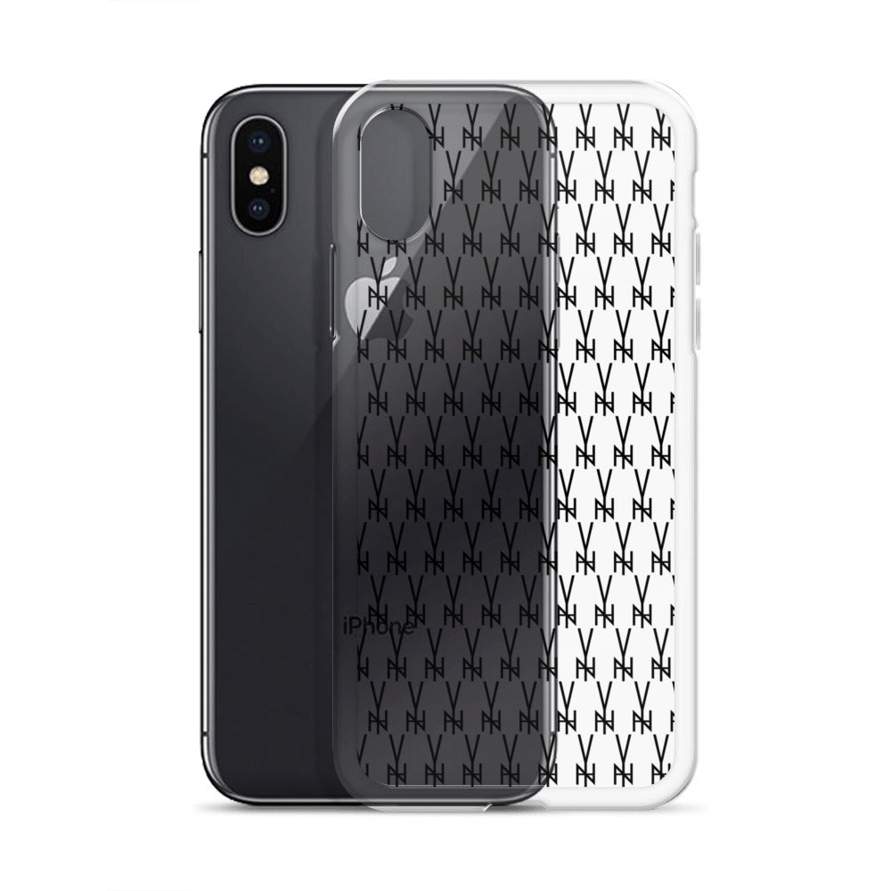 BLK. CLEAR  MONOGRAM IPHONE CASE