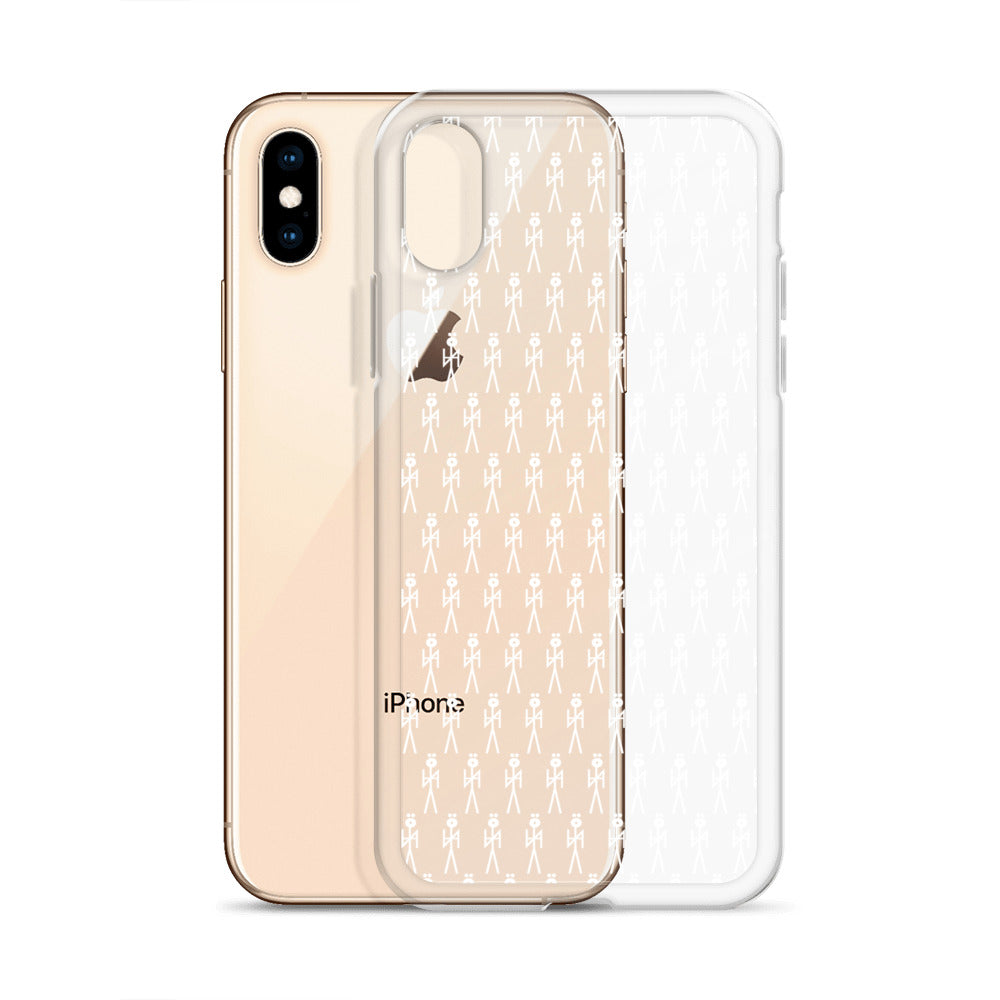 WHT. CLEAR MONOGRAM  NYAman IPHONE CASE