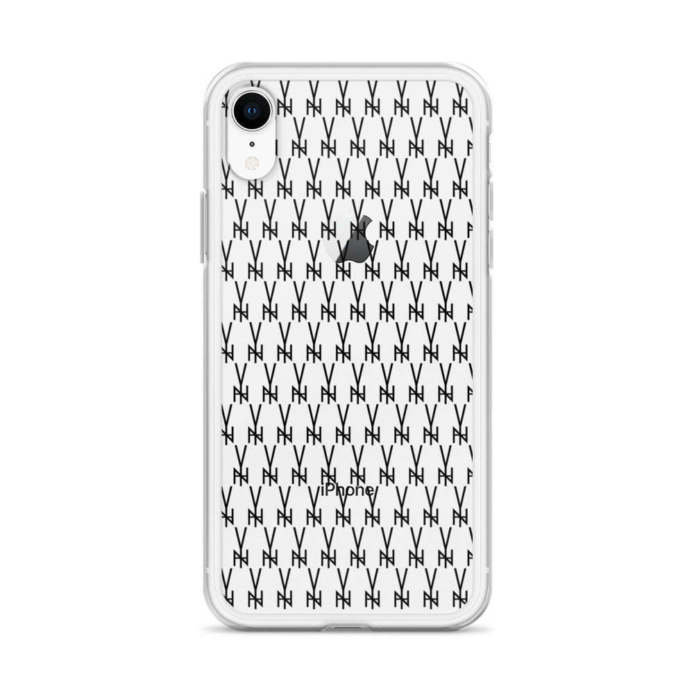 BLK. CLEAR  MONOGRAM IPHONE CASE