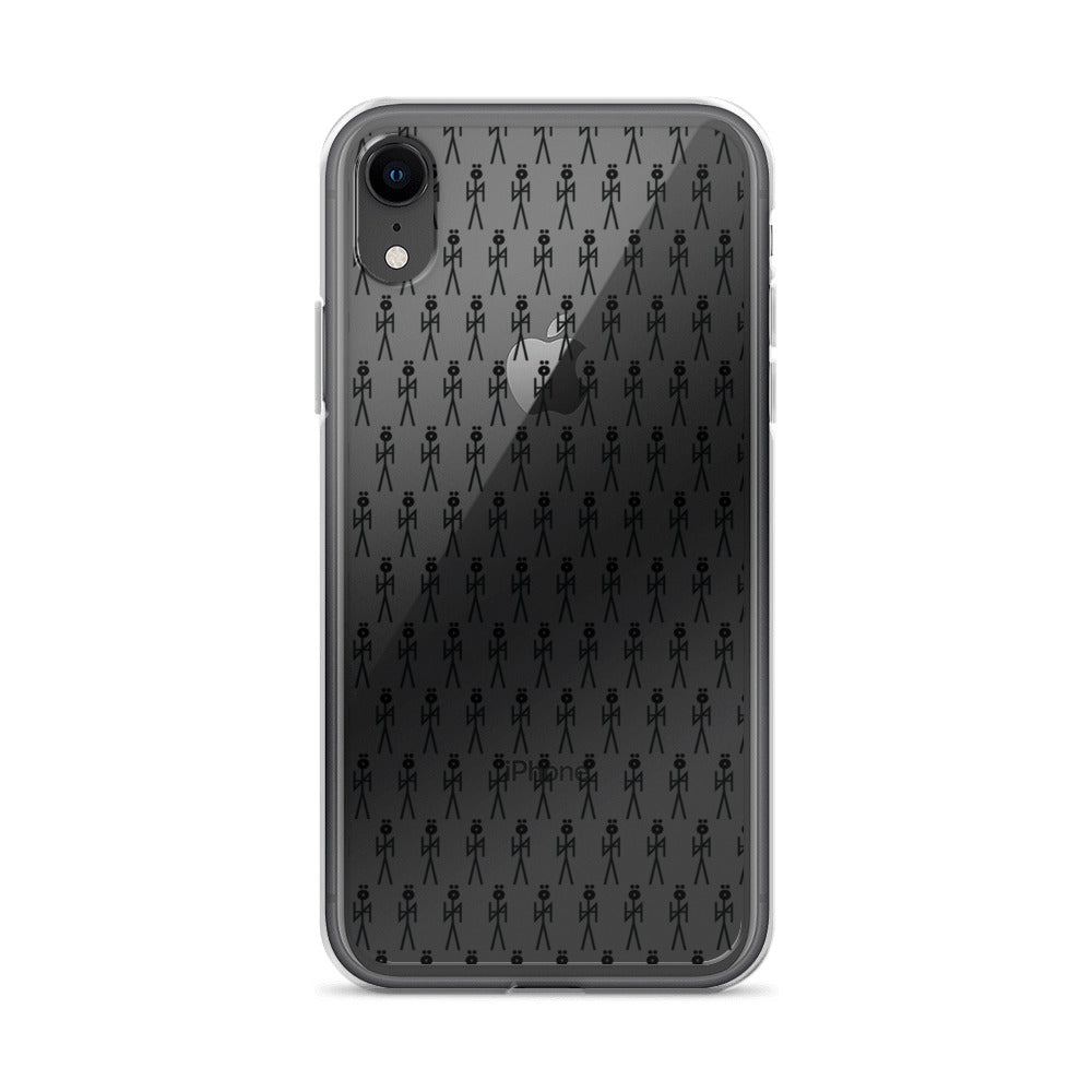 BLK. CLEAR MONOGRAM  NYAman IPHONE CASE