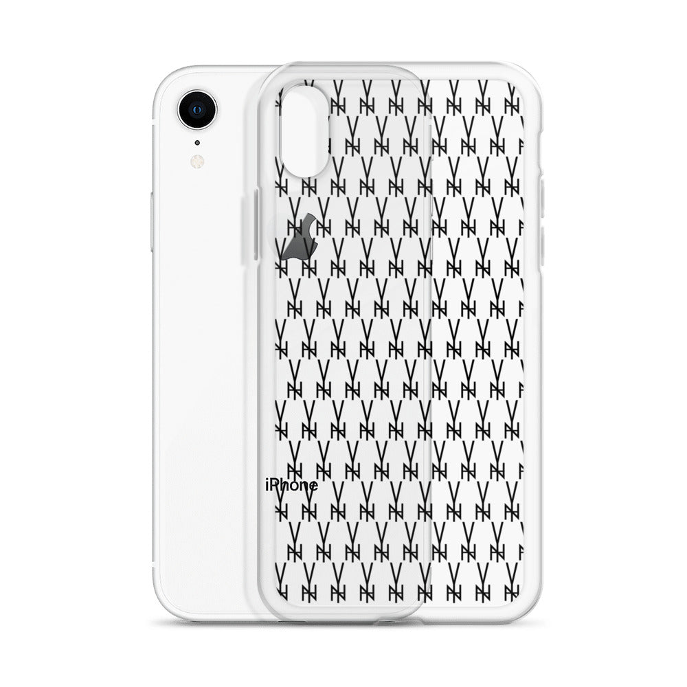 BLK. CLEAR  MONOGRAM IPHONE CASE