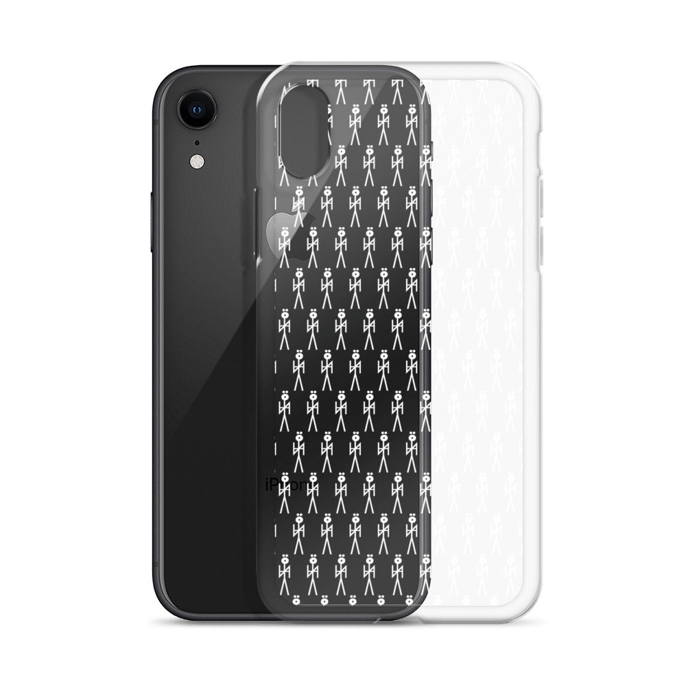 WHT. CLEAR MONOGRAM  NYAman IPHONE CASE