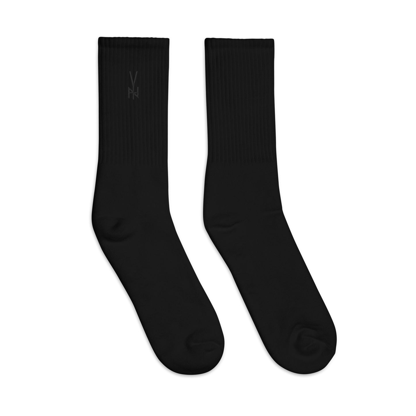 EMB. BLK.  LOGO SOCKS
