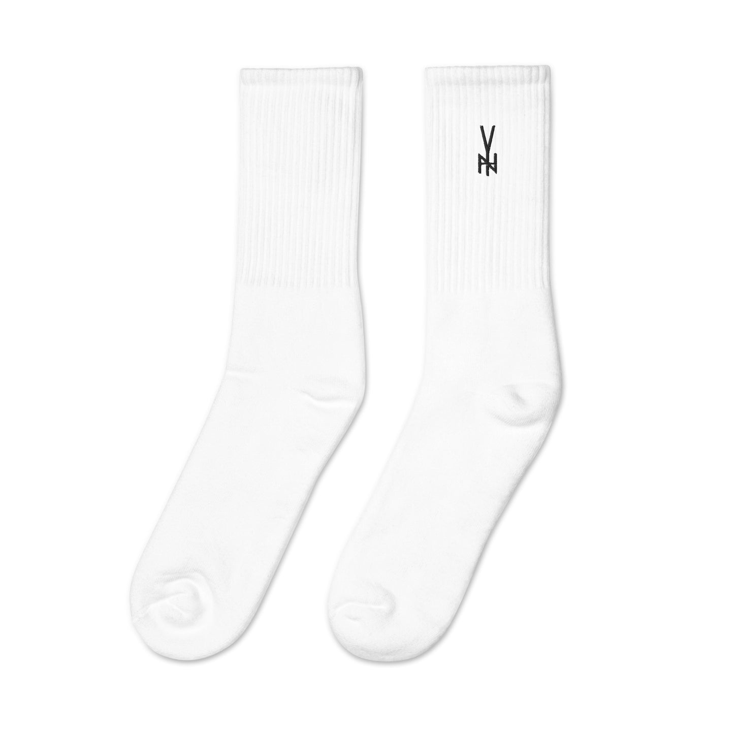 EMB. BLK.  LOGO SOCKS