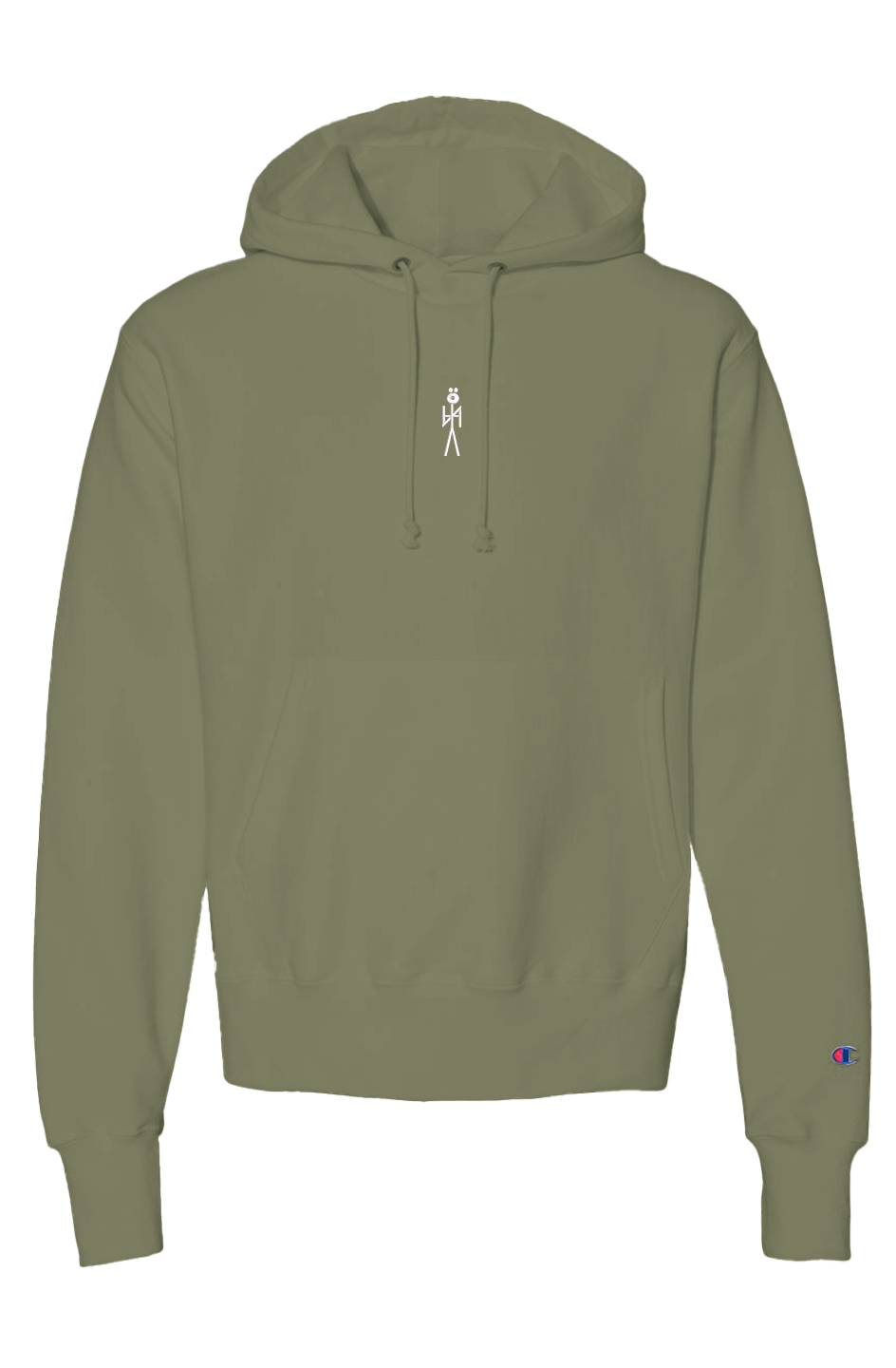 EMB. WHT.  NYAman NYA x CHAMPION HOODIE