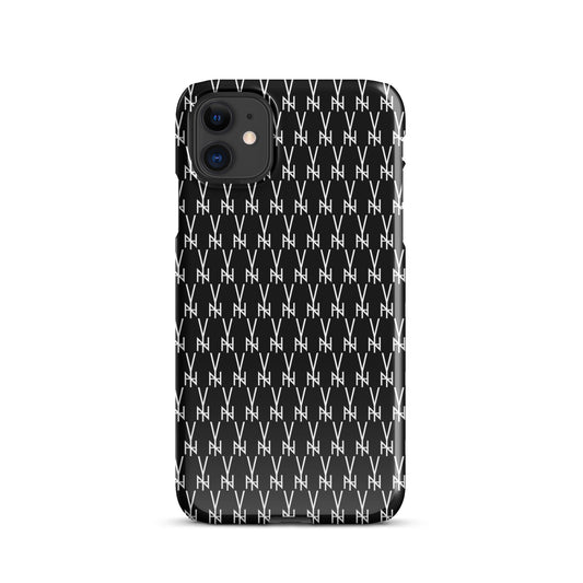 BLK.  MONOGRAM IPHONE SNAP CASE