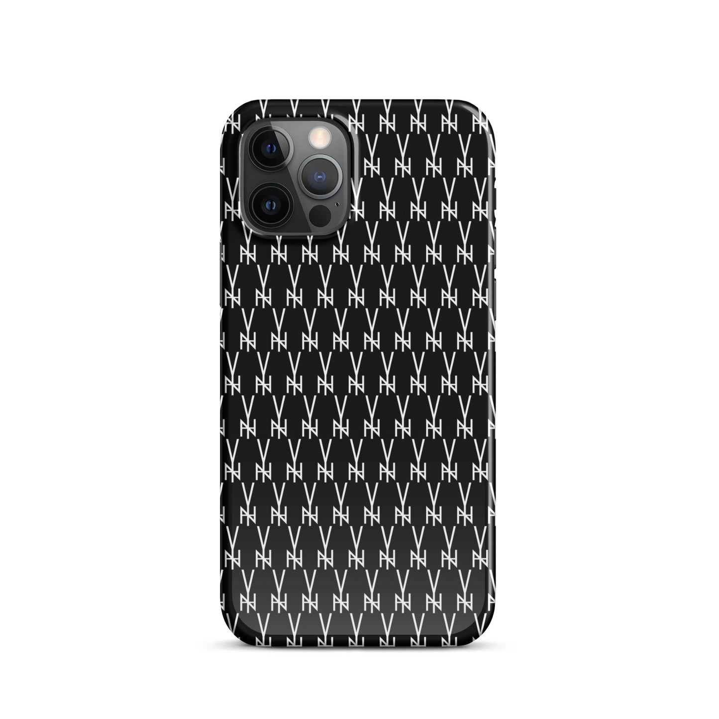 BLK.  MONOGRAM IPHONE SNAP CASE