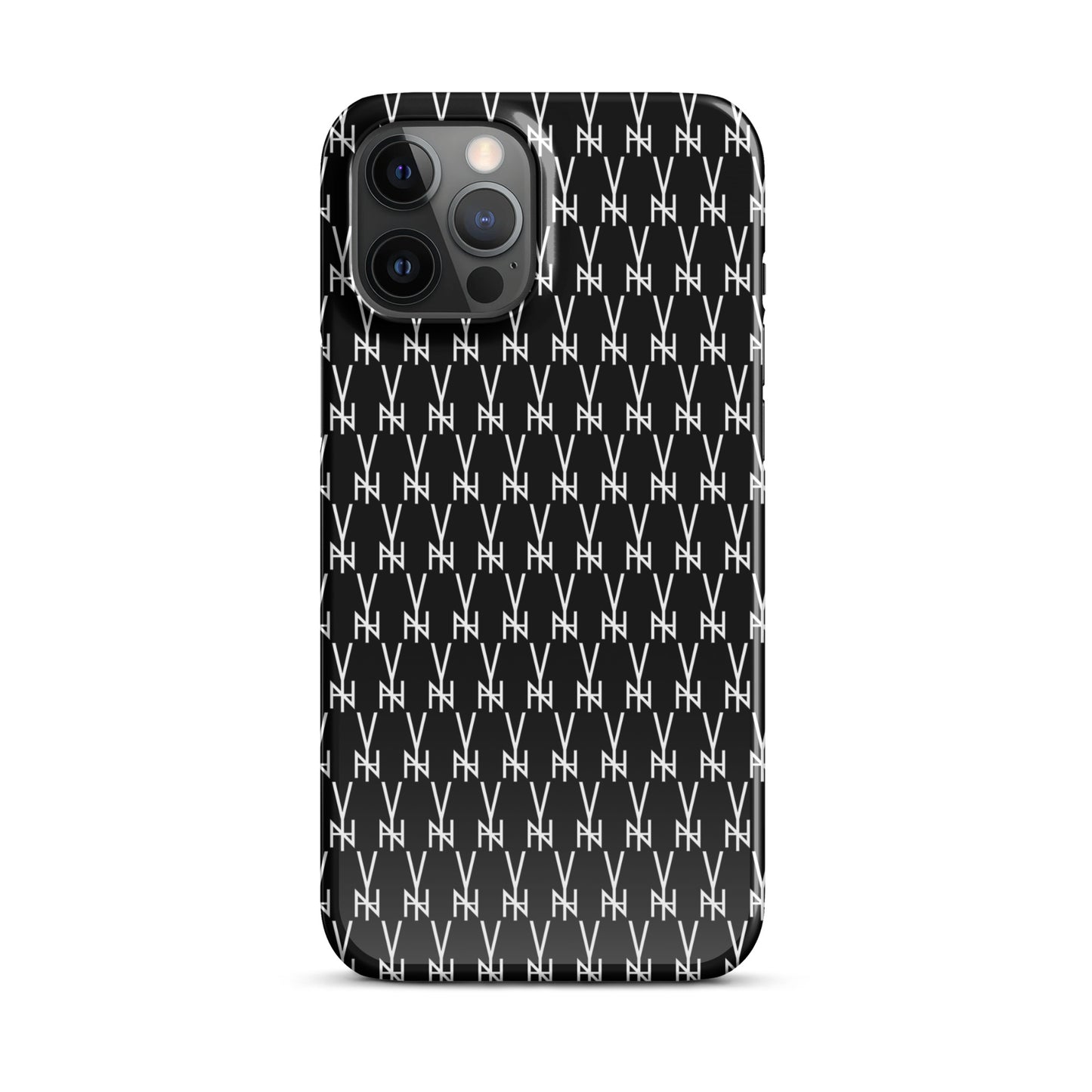 BLK.  MONOGRAM IPHONE SNAP CASE