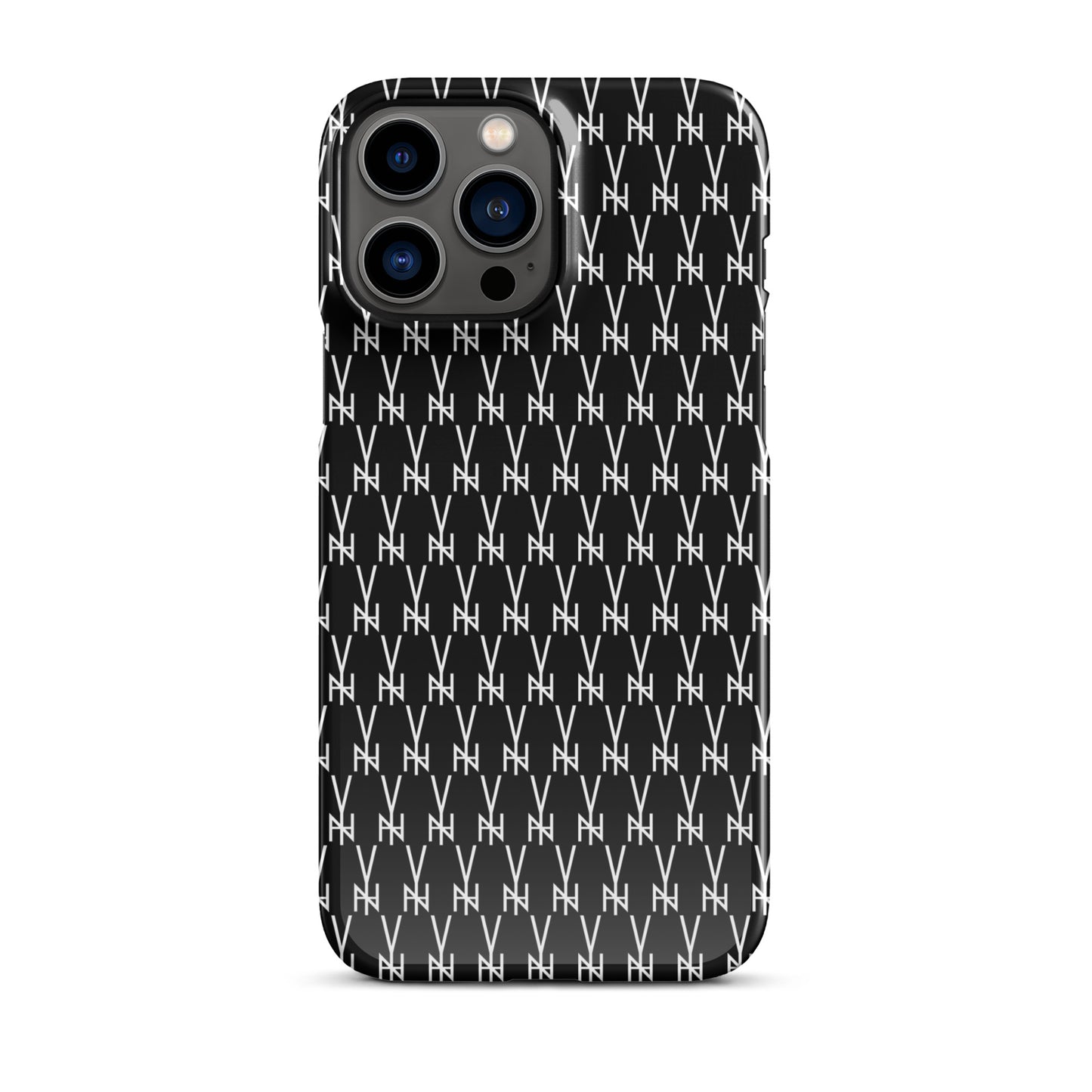 BLK.  MONOGRAM IPHONE SNAP CASE